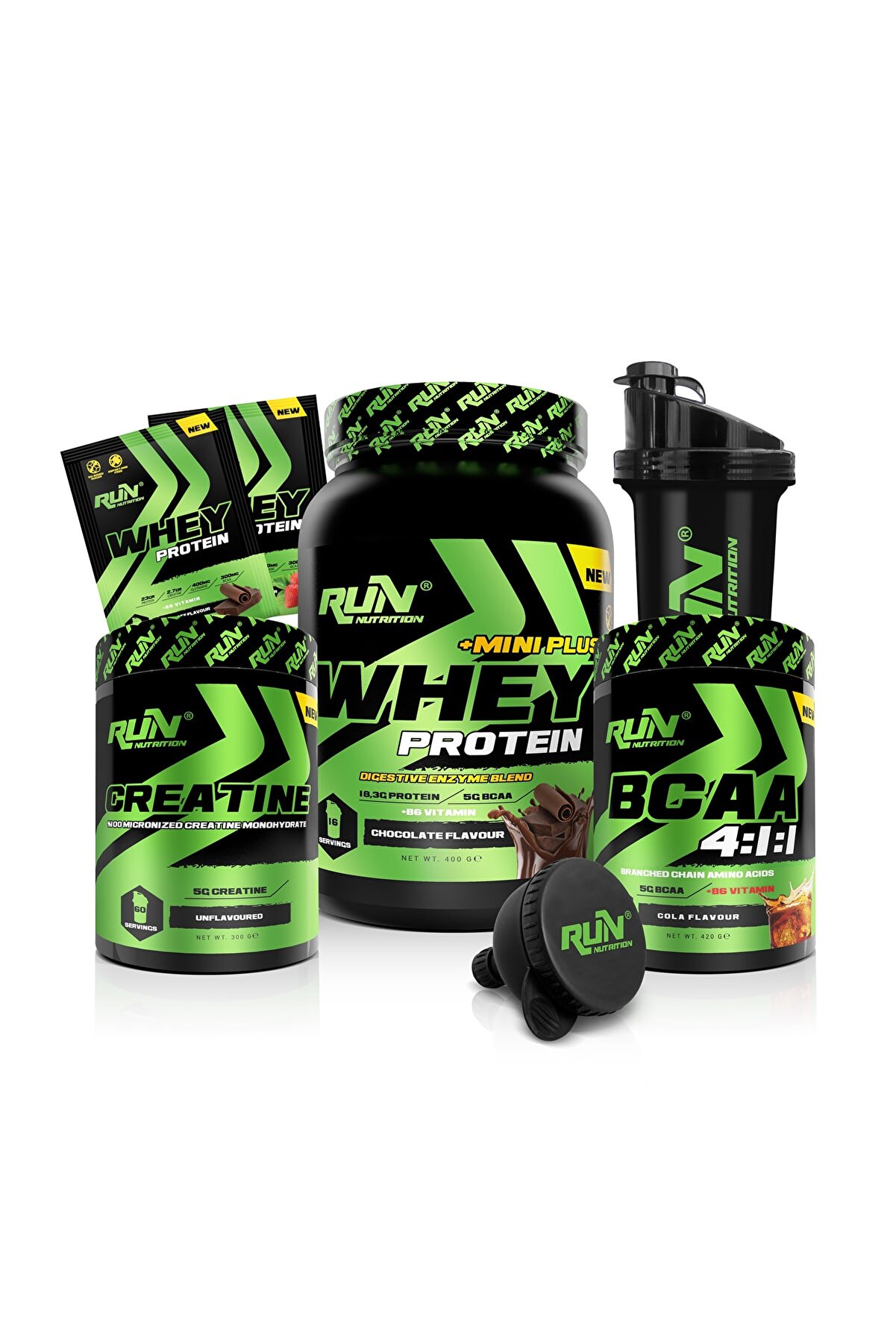 Run Nutrition Fitness Paketi Small Kas Kütlesi Whey Mini Plus