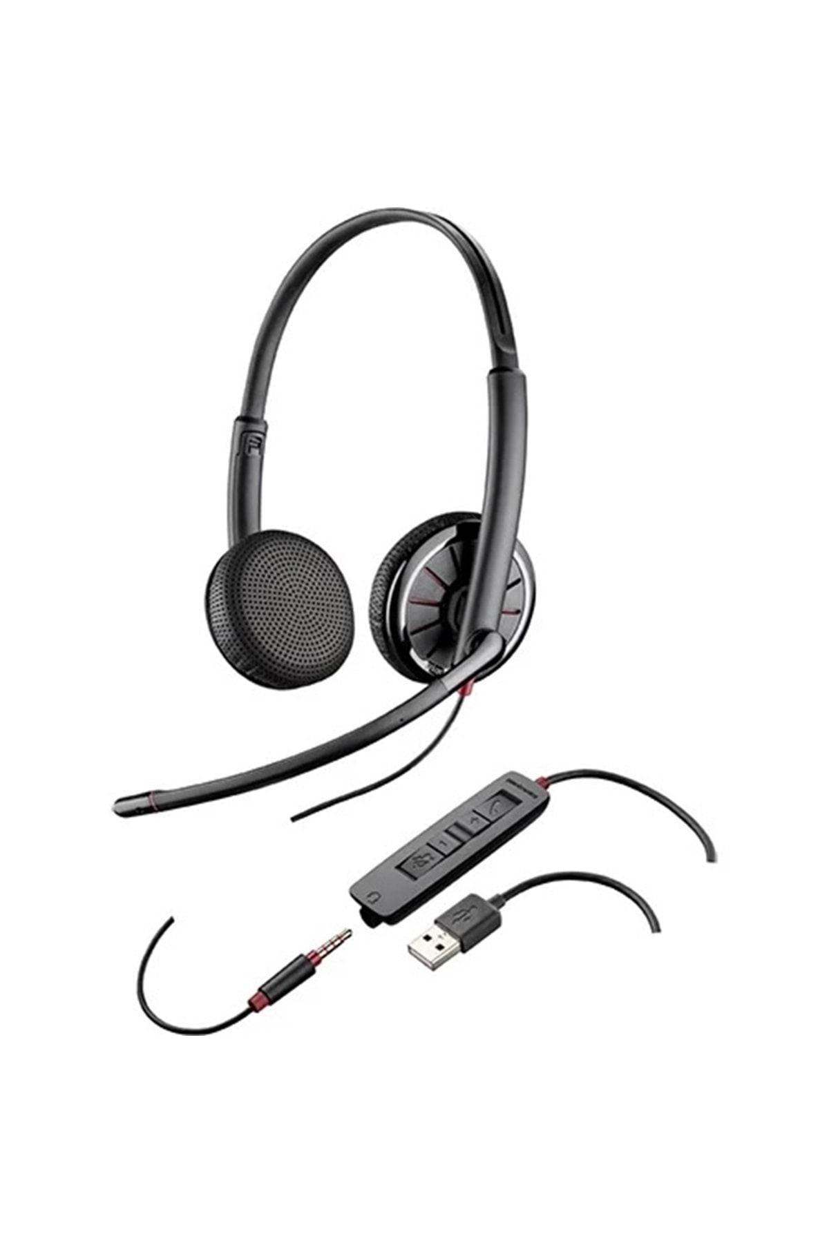 Plantronics Blackwire C325 Headset 204446-02 Voip Mic Kulaklık