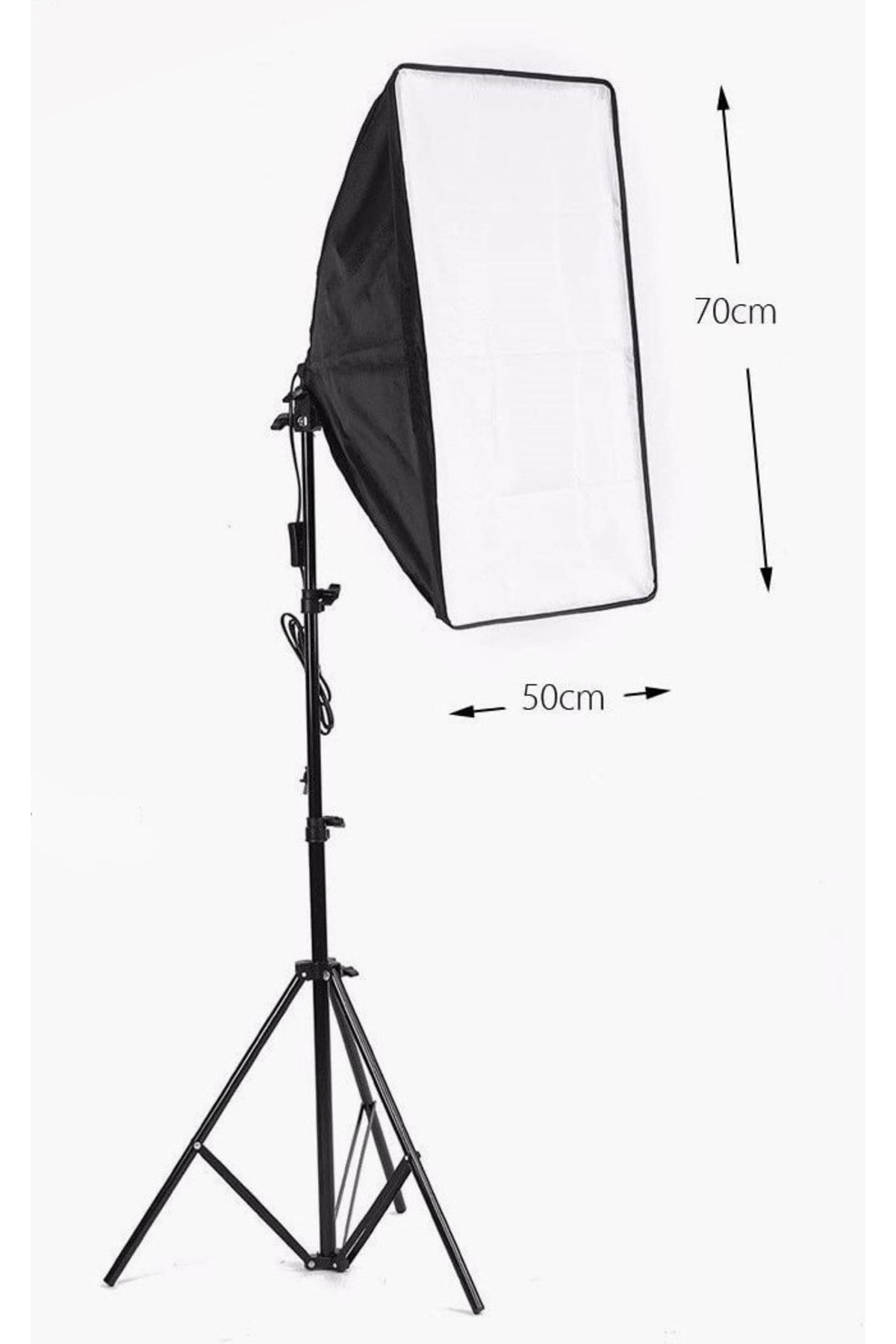 AA Plus Softbox Sabit Işık Seti 50x70 Cm- 50 Watt (500 Watt Çıkış Gücü)