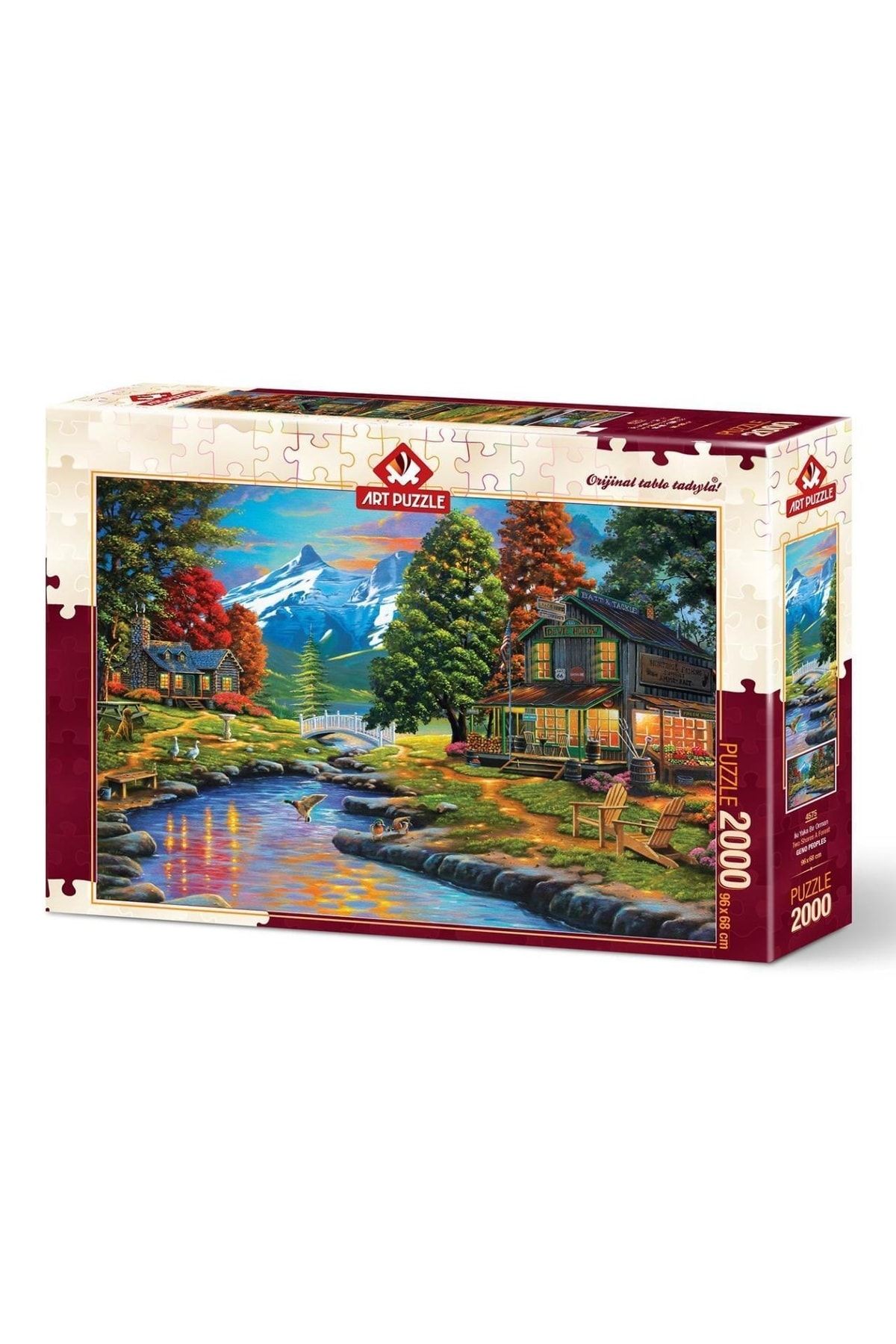 Doğan Oyuncak Dünyası Art Puzzle Iki Yaka Bir Orman 2000 Parça Puzzle 4575 - Puzzle Seti - Yapboz - Yap-boz Puzzle