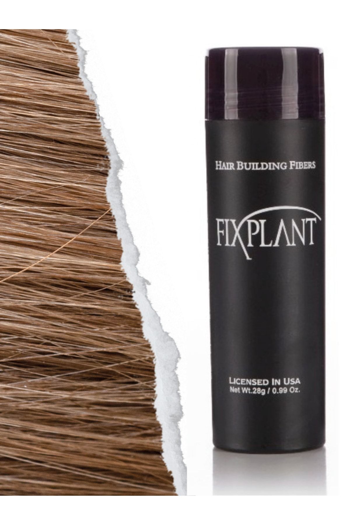 FIXPLANT Saç Dolgunlaştırıcı Saç Tozu Topik 28 Gr. Açık Kahve