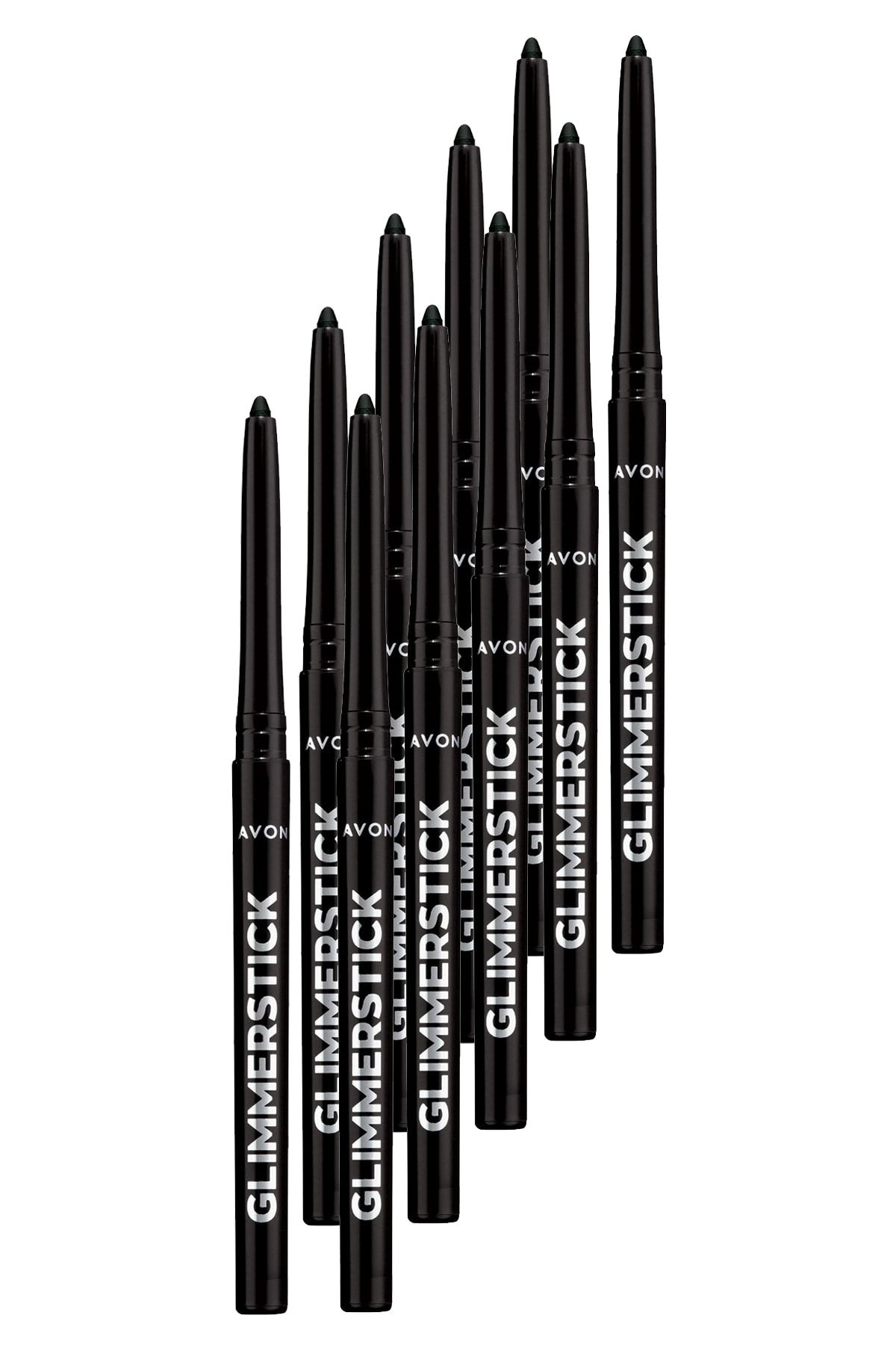 Avon Glimmersticks Asansörlü Açılıp Kapanabilen Göz Kalemi Blackest Black Onlu Set