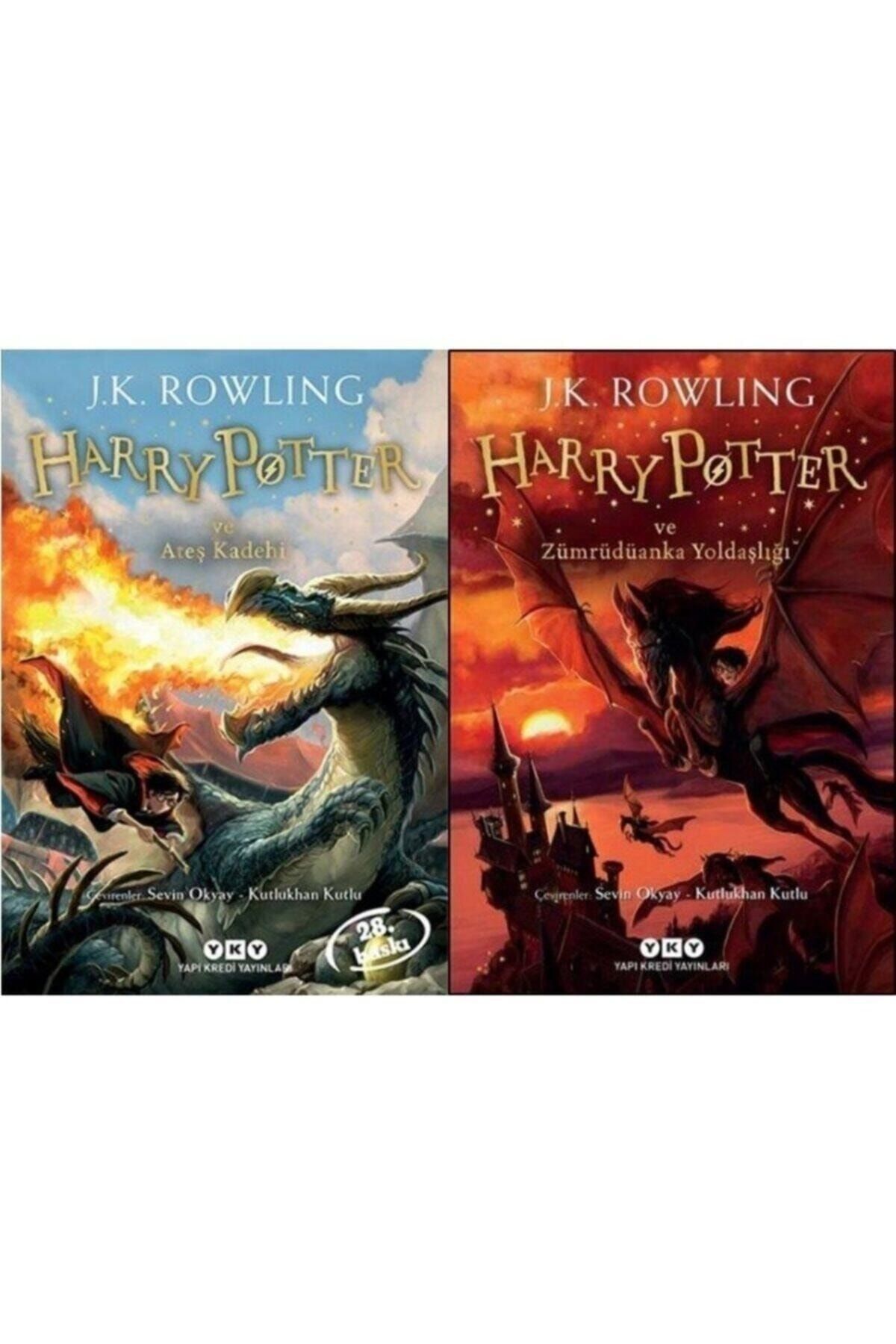 Yapı Kredi Yayınları Harry Potter ve Ateş Kadehi Zümrüdüanka Yoldaşlığı 2 Kitap Set