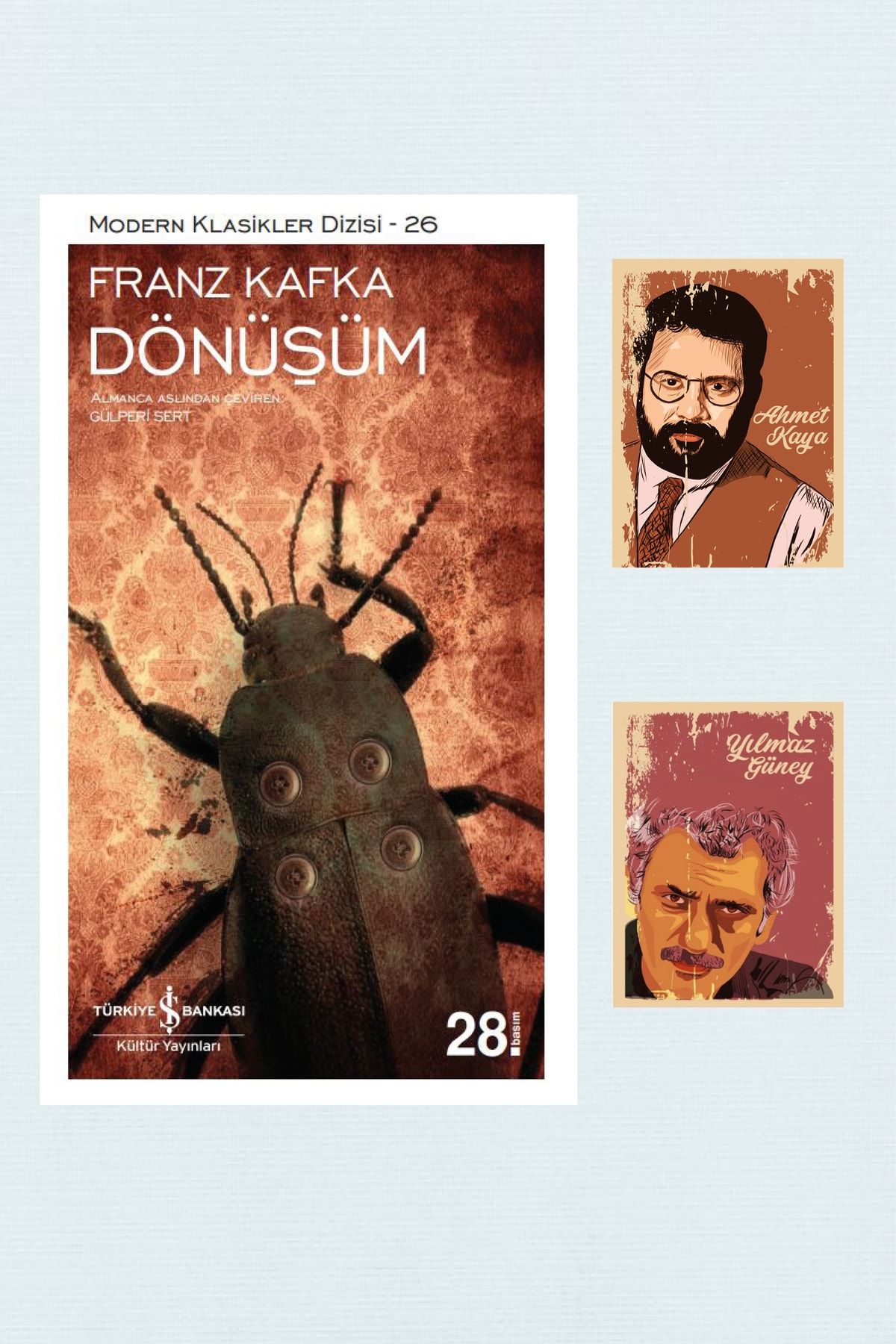 Dara Yayınları Dönüşüm - Franz Kafka - Roman Seti - Yılmaz Güney Ahmet Kaya Not Defterli