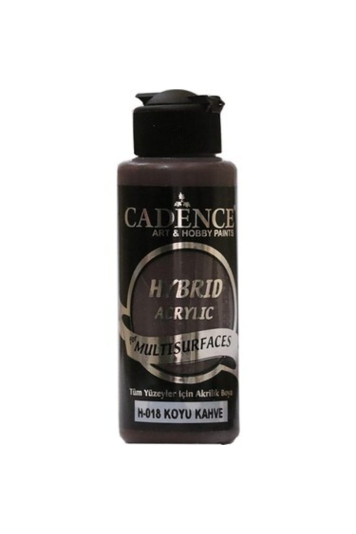 Cadence Multisurface Hybrid Hibrit Akrilik Boya H-018 Koyu Kahve 120 ml