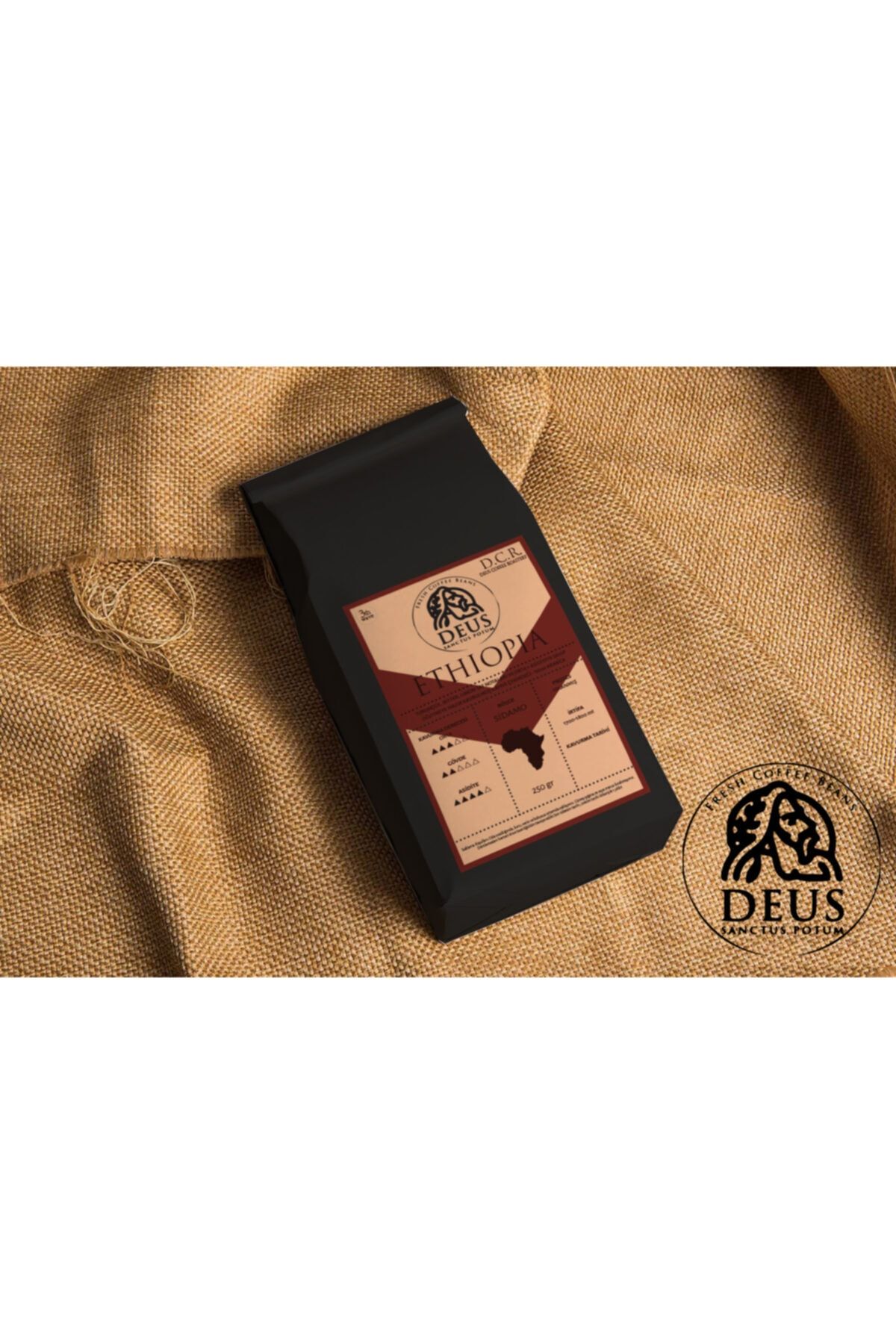 Coffee Deus Etiyopya Kahve Çekirdeği-250 gr