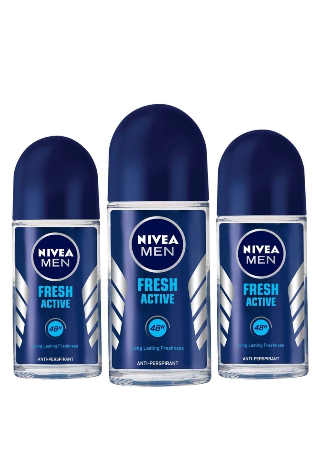 NIVEA Men Fresh Active Roll-on 50 ml X3 Adet