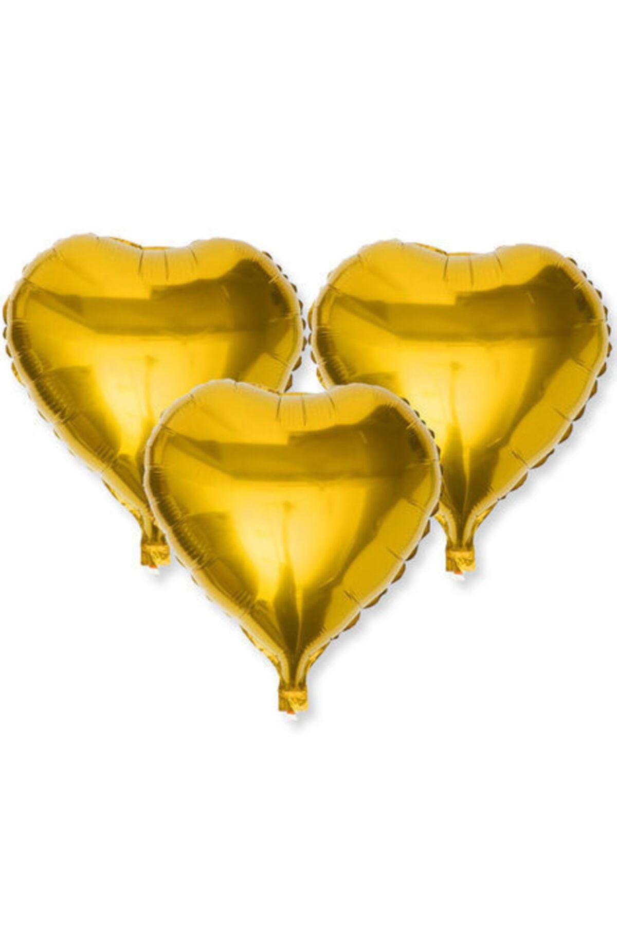 partisüs Kalp Balon Folyo Gold Renk 6'lı