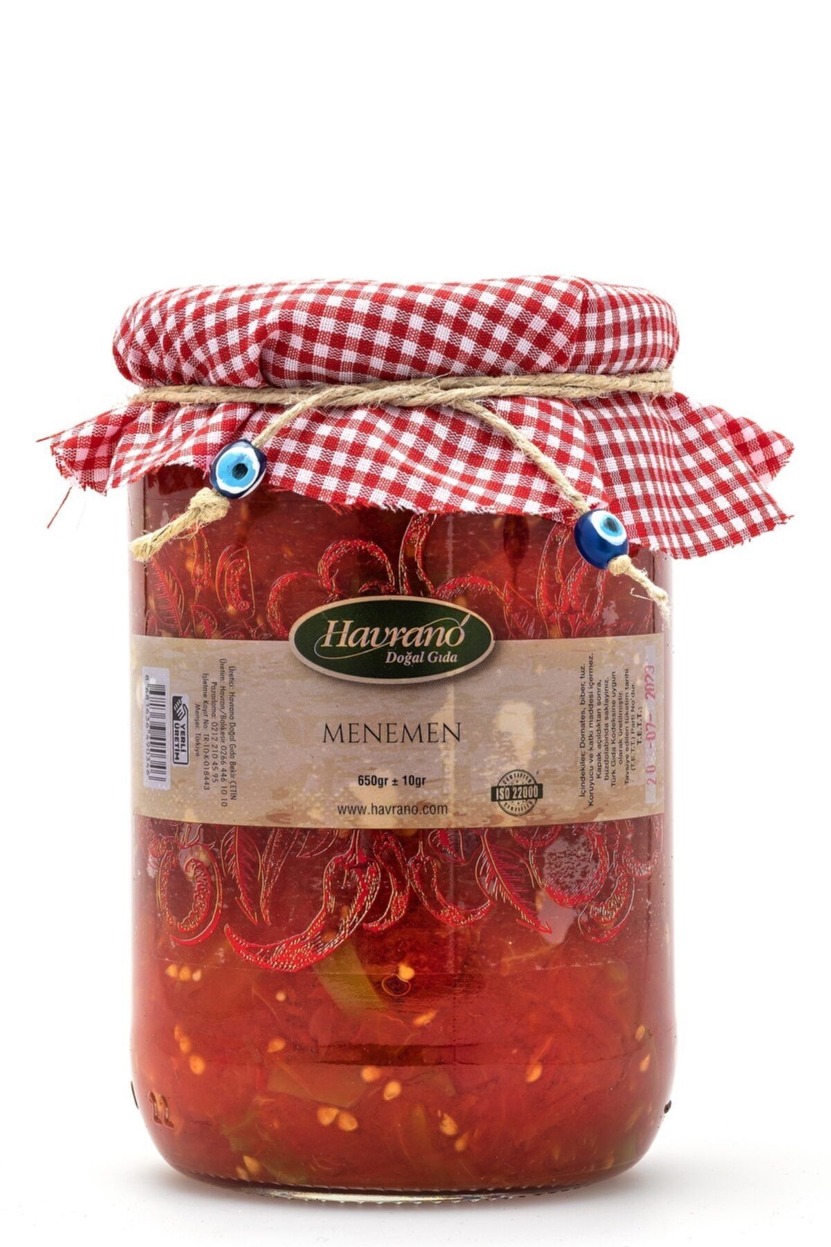 Havrano Doğal Ev Yapımı Menemen Sos 650 gr