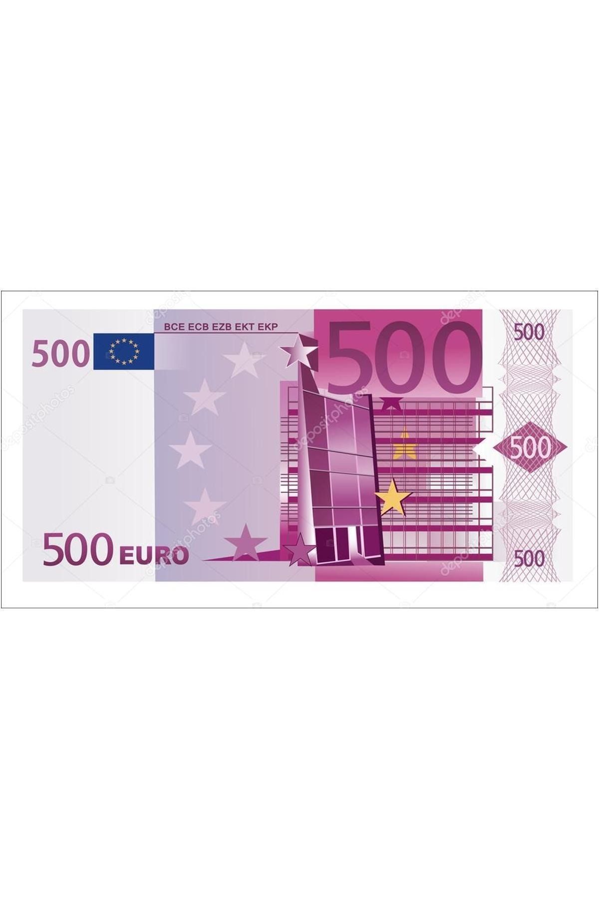 Genel Markalar 1 Deste Banknot Çil 500 Euro Geçersiz Para Düğün Parası