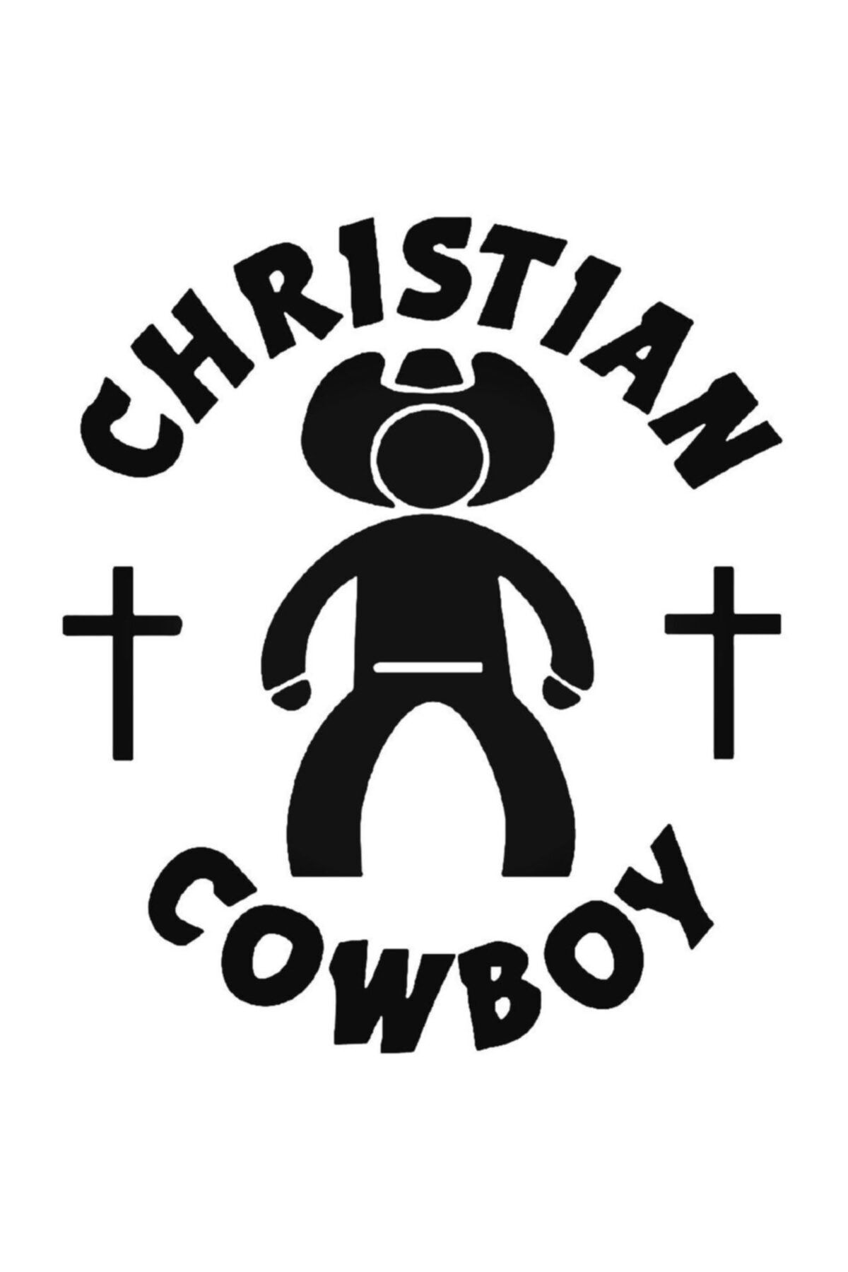 Universal Christian Cowoby Sticker Araba Oto Arma Duvar Çıkartma 20 cm