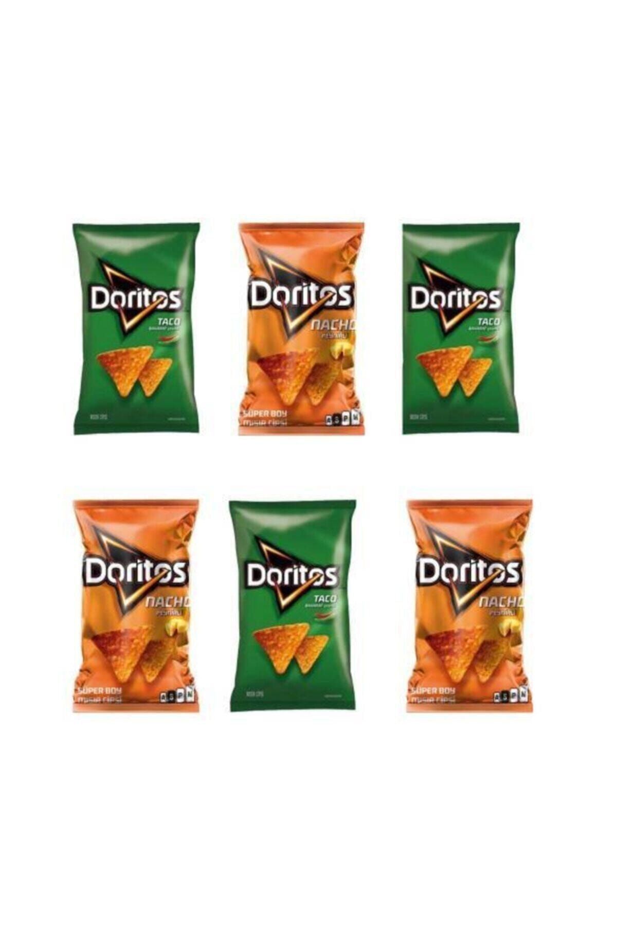 Doritos Taco-nacho Karışık Paket Mısır Cipsi 103 Gr X 6 Ad