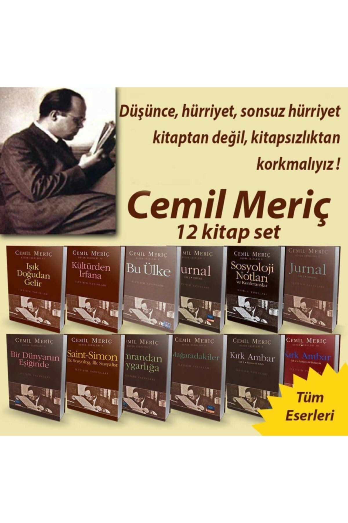 İletişim Yayınları Cemil Meriç 12 Kitaplık Büyük Set (bütün Eserleri) -