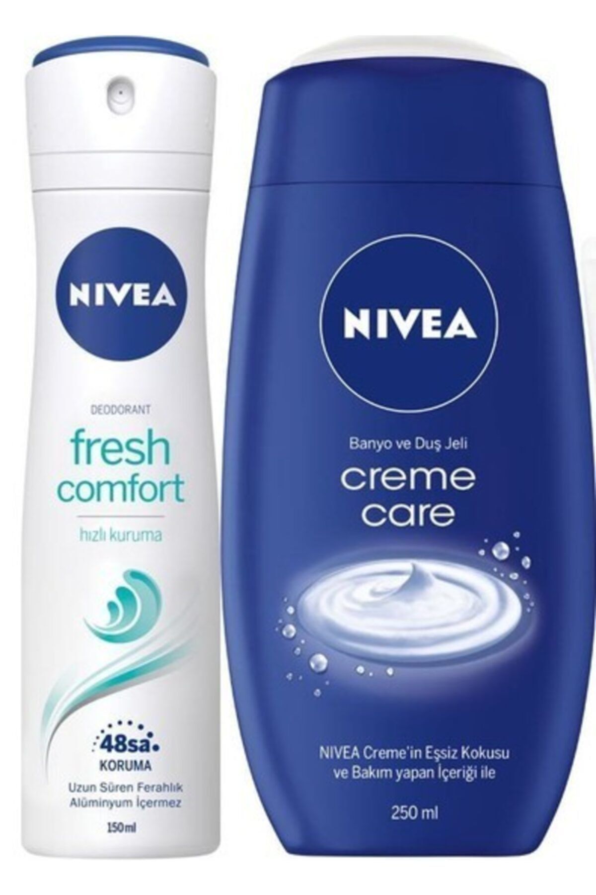 NIVEA Nıvea Fresh Comfort Kadın Sprey + Nıvea Duş Jeli Crème Care 250 Ml