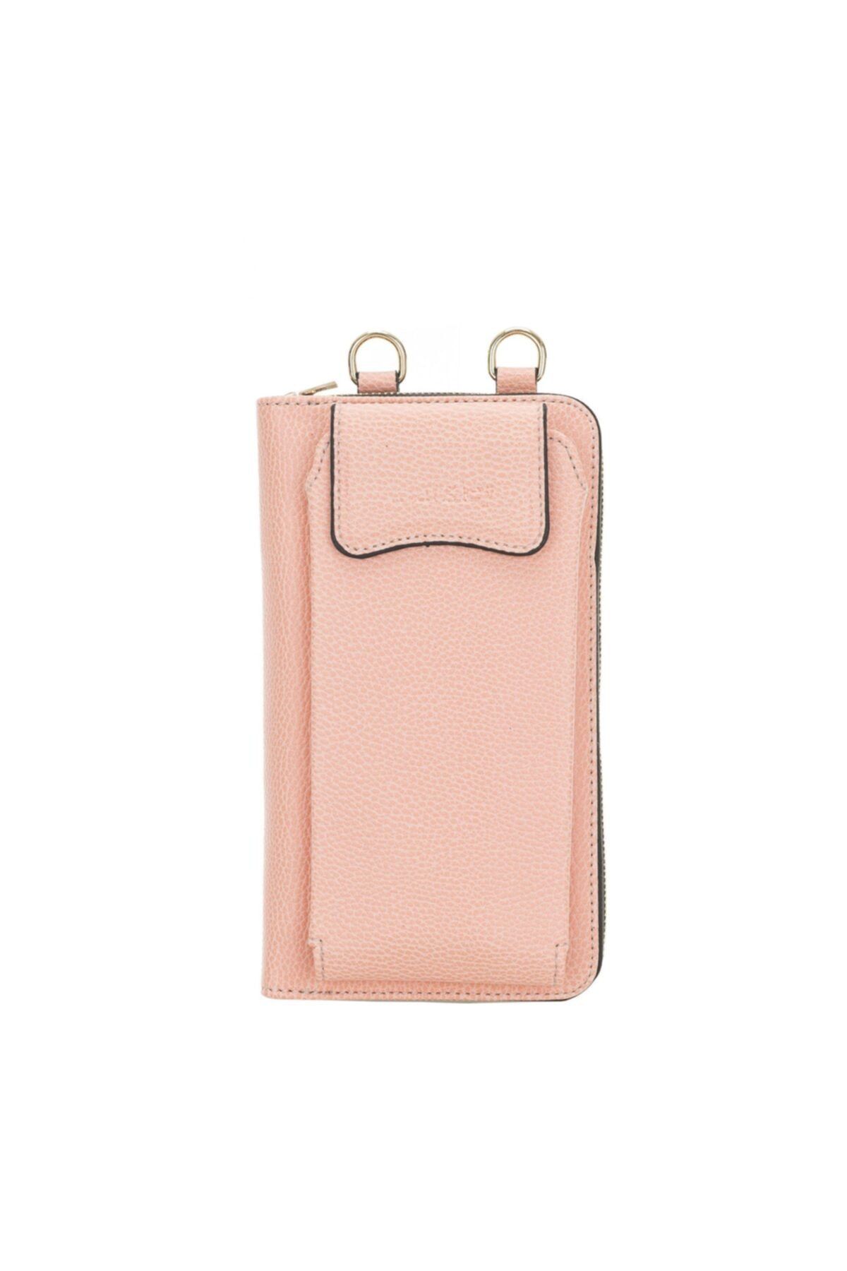 Burkley Joan Kadın Çanta Cüzdan Telefon Kılıfı Grau Rosa 6098