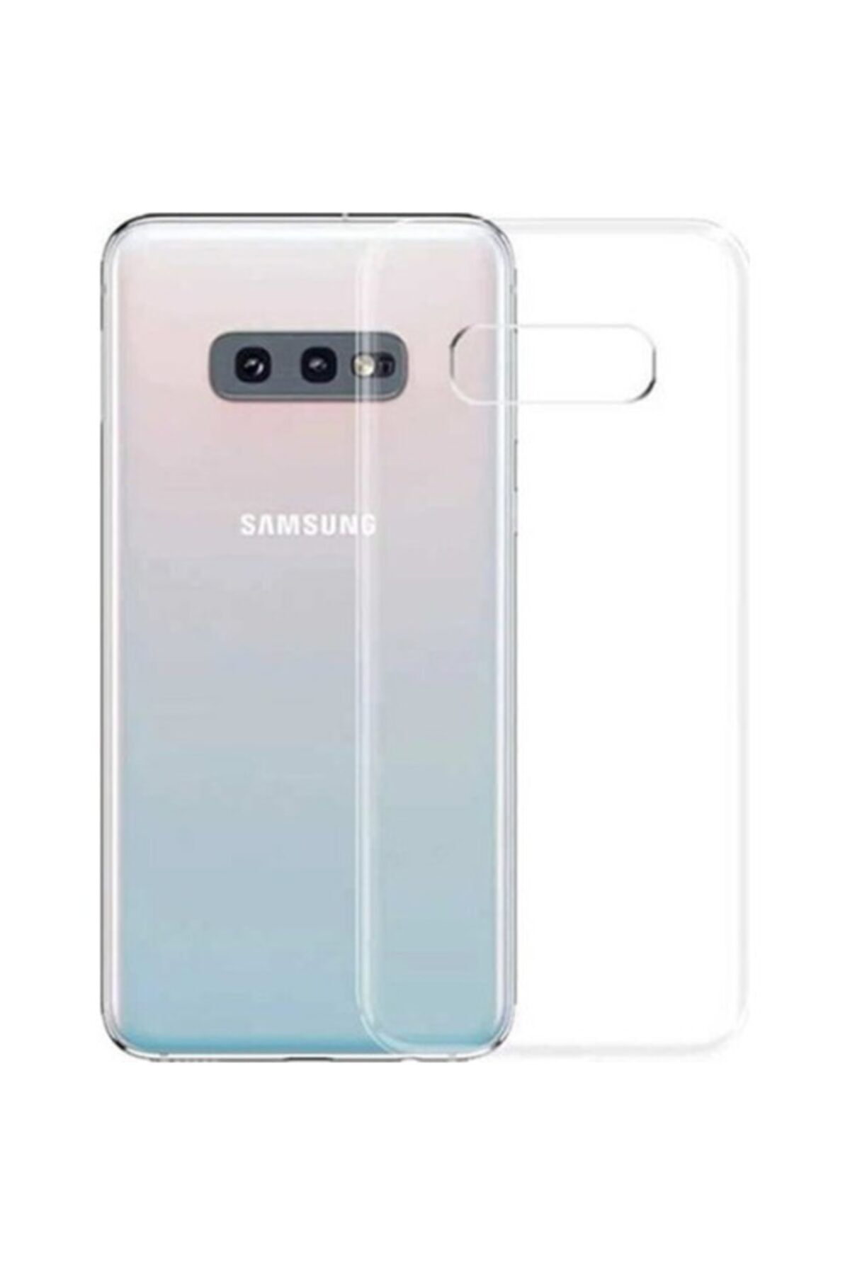 Fibaks Samsung Galaxy S10e Kılıf Ekran Koruyucu A Şeffaf Lüx Süper Yumuşak Ince Slim Silikon