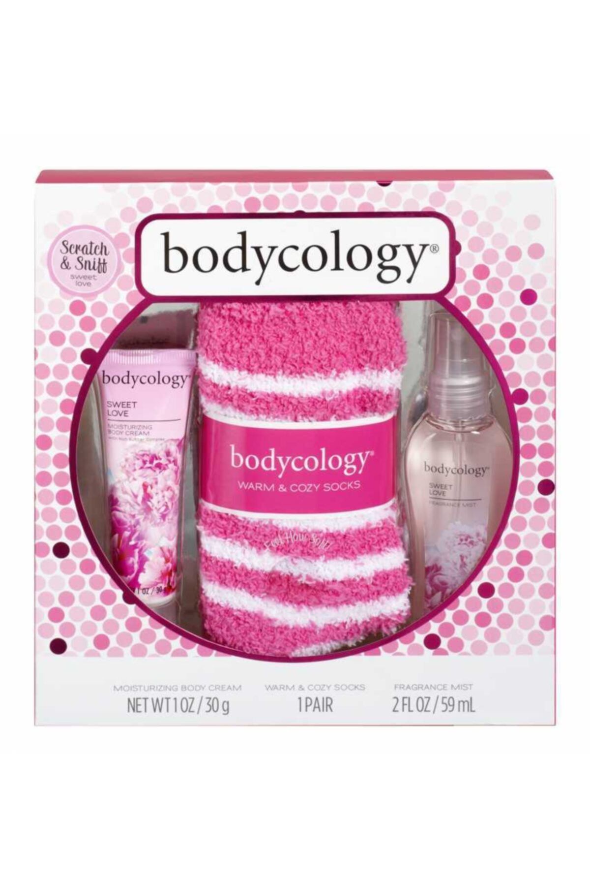Bodycology Sweet Love Havlu Çoraplı Hediye Seti