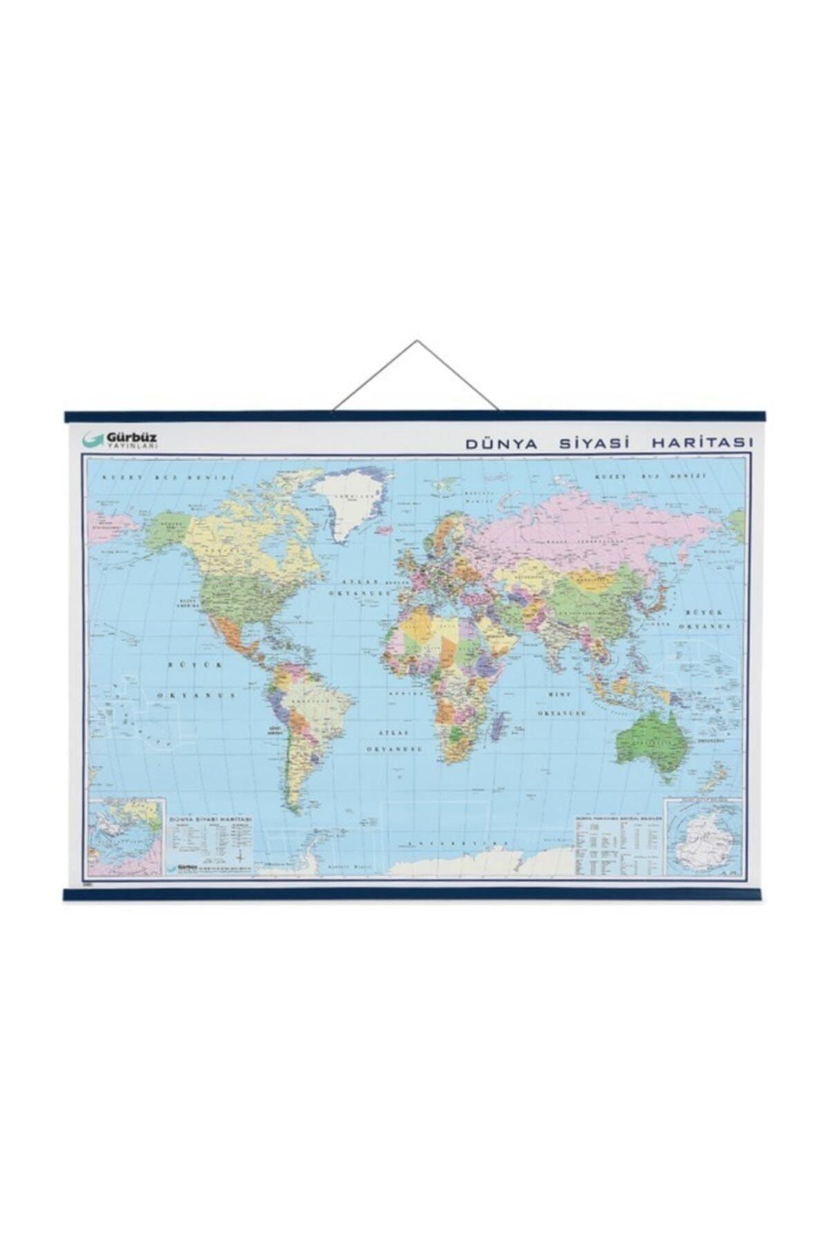 Gürbüz Dünya Siyasi Haritası 70x100 Cm