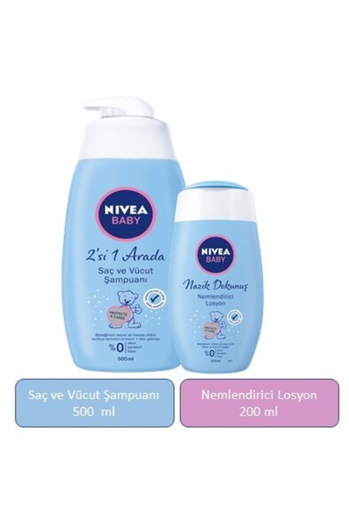 NIVEA Baby Saç Ve Vücut Şampuanı & Nemlendirici Losyon 200 Ml