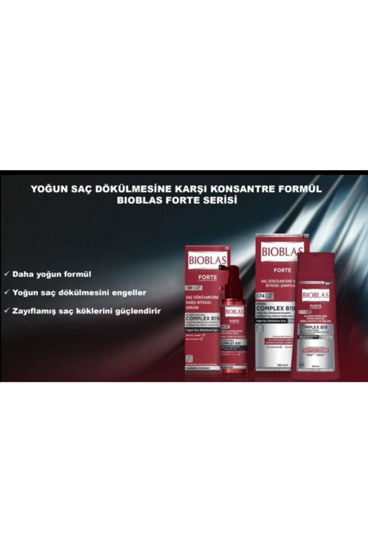 Bioblas Forte Saç Dökülme Önleyici Serum Ve Şampuanı Set 100 Ml+ 360 Ml