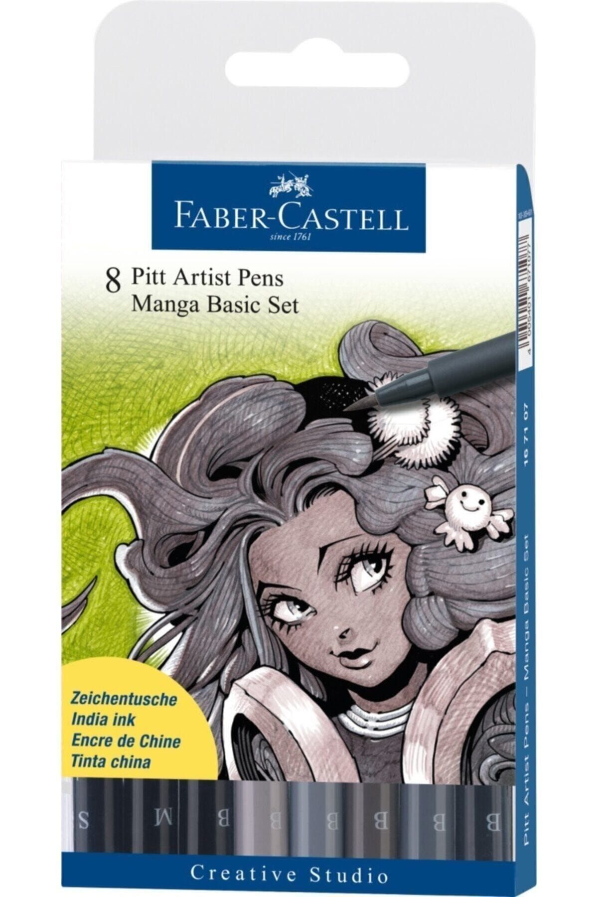 Faber Castell Pitt Artist Pens Manga Basic Set 8'li
