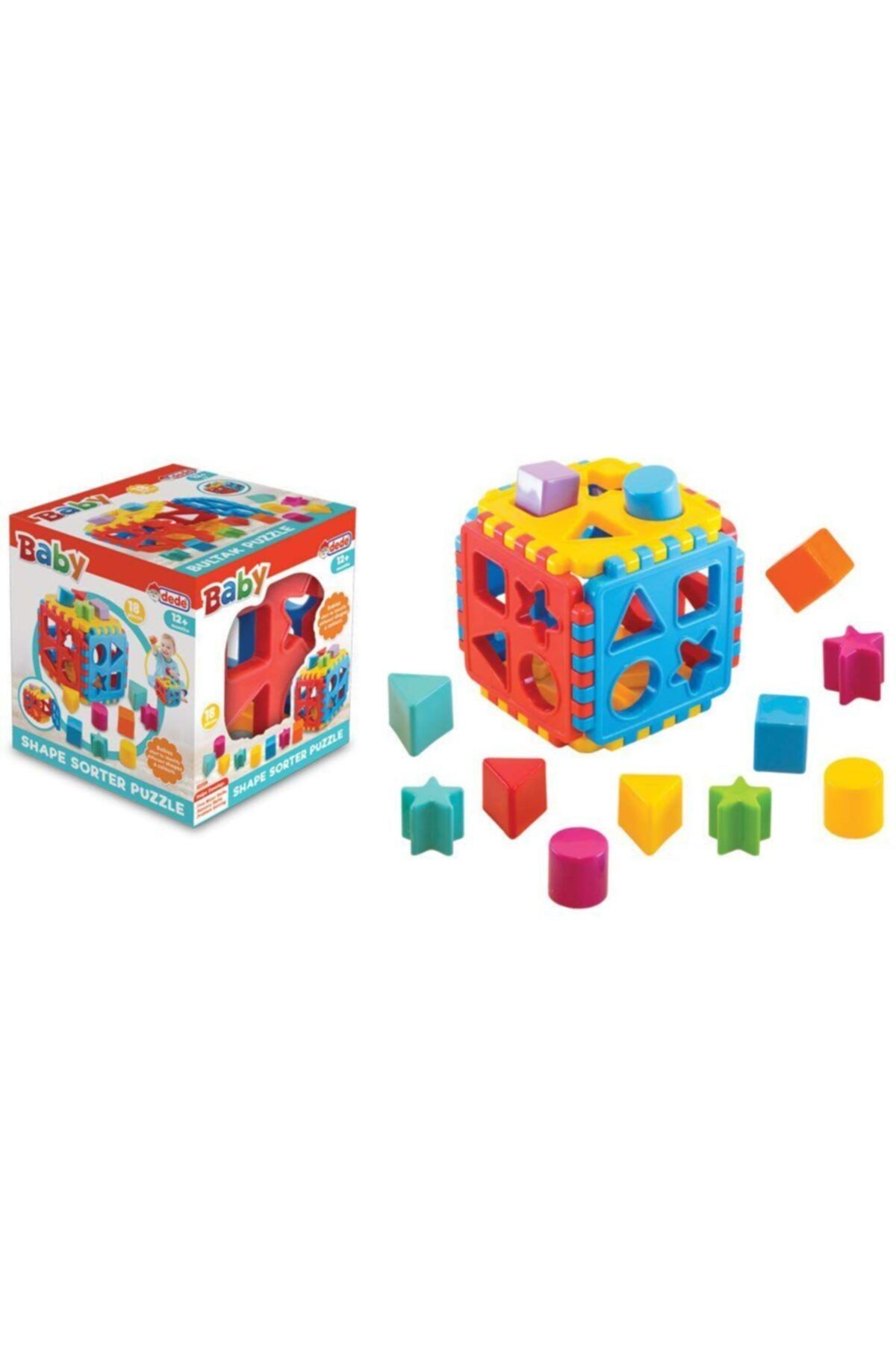 Dede Oyuncak Bultak Küp Puzzle Eğitici Bebek Bultak Geometrik Şekil Renkli Oyuncak