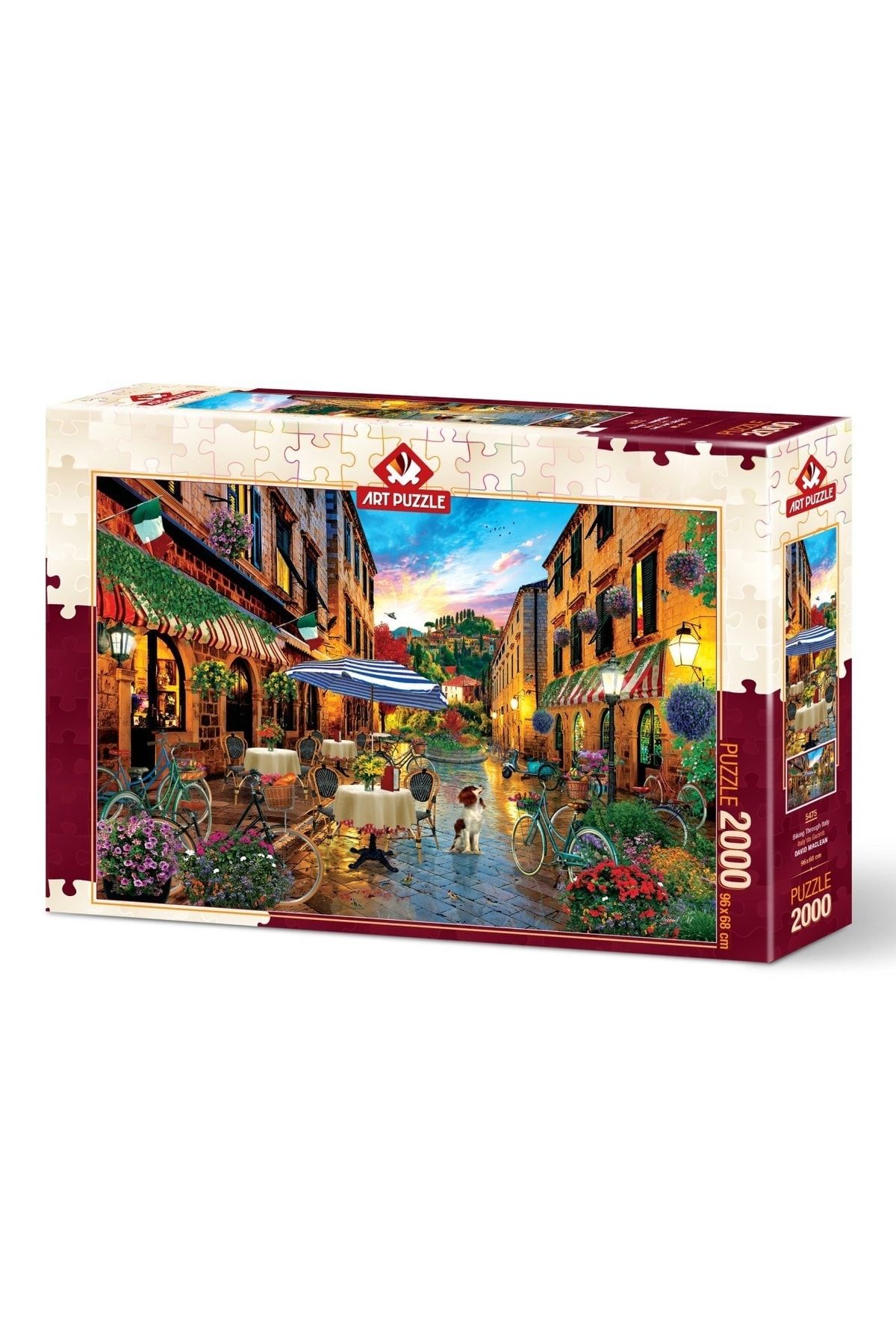 Doğan Oyuncak Dünyası Art Puzzle Italya'da Gezinti 2000 Parça Puzzle 5475 - Puzzle Seti - Yapboz - Yap-boz Puzzle