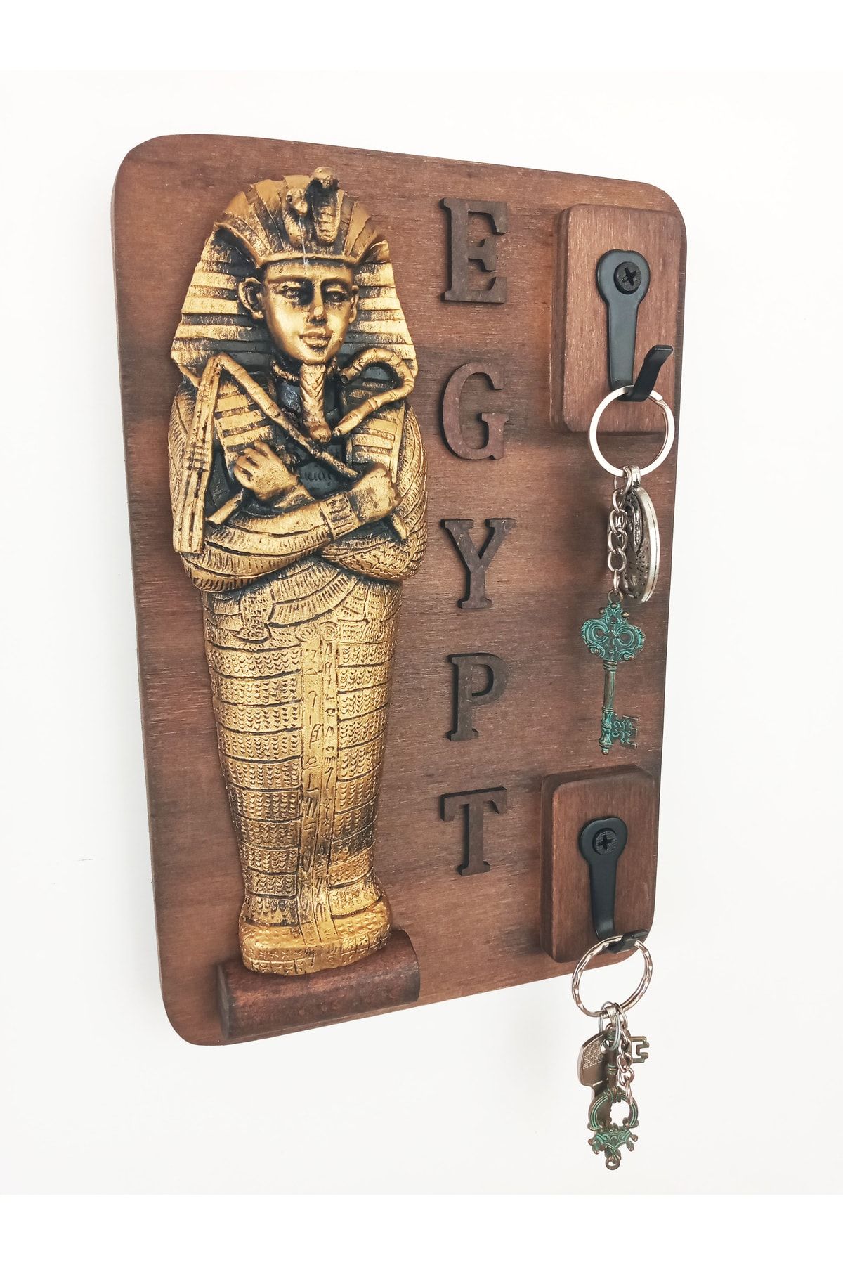 GÖKÇEN HOBİ Tutankhamun Antik Mısır Firavun Anahtar Askısı