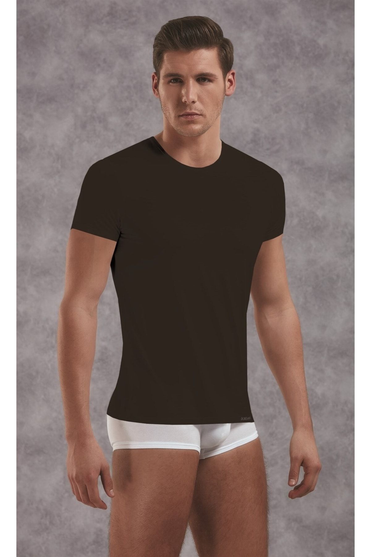Doreanse Erkek Siyah Viloft Kısa Kol Termal T-shirt 2872
