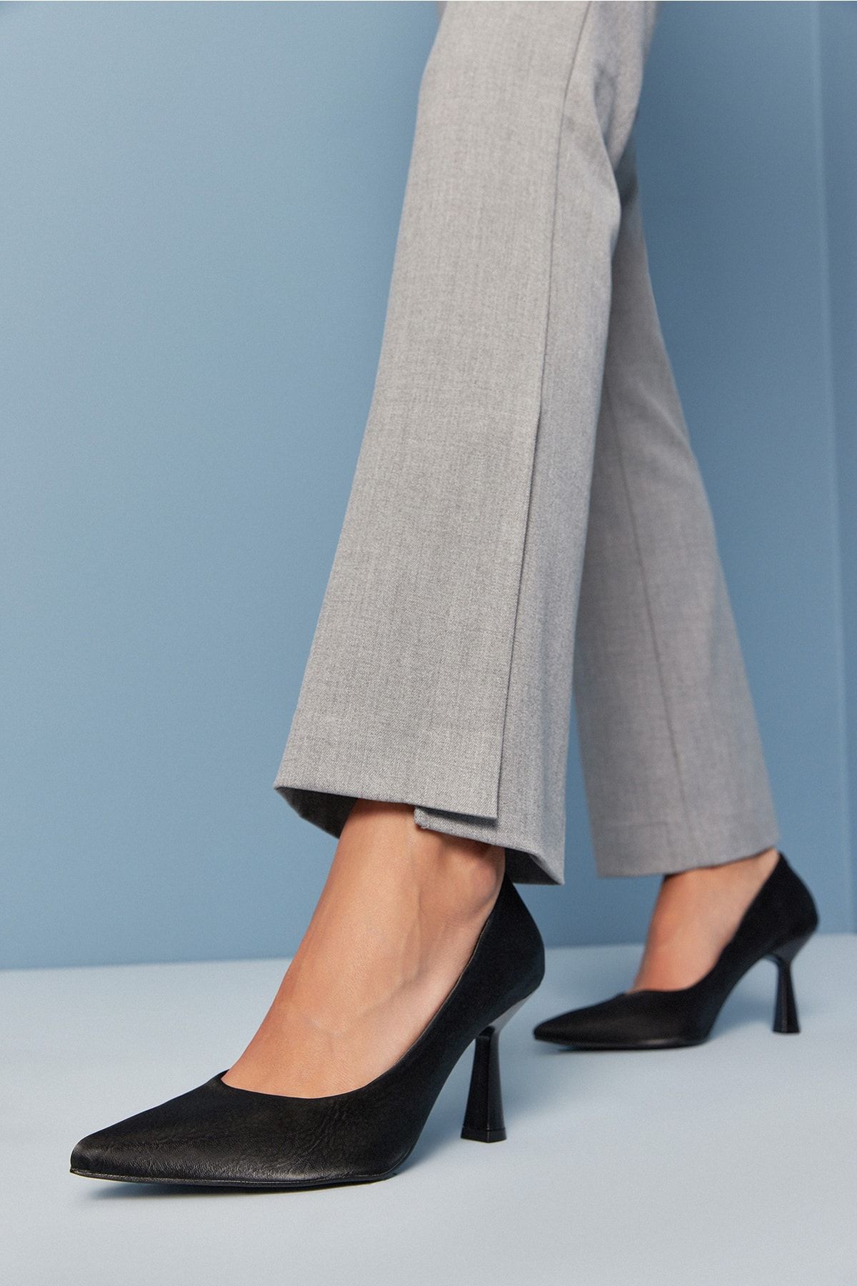 Yaya by Hotiç Siyah Yaya Kadın Stiletto