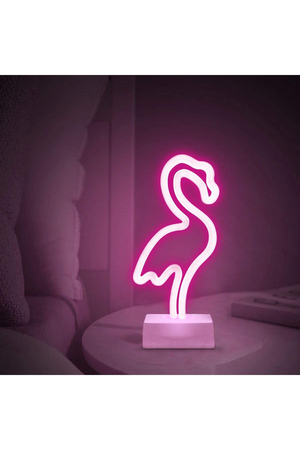 Piranha Dekoratif Neon Flamingo Gece Aydınlatması