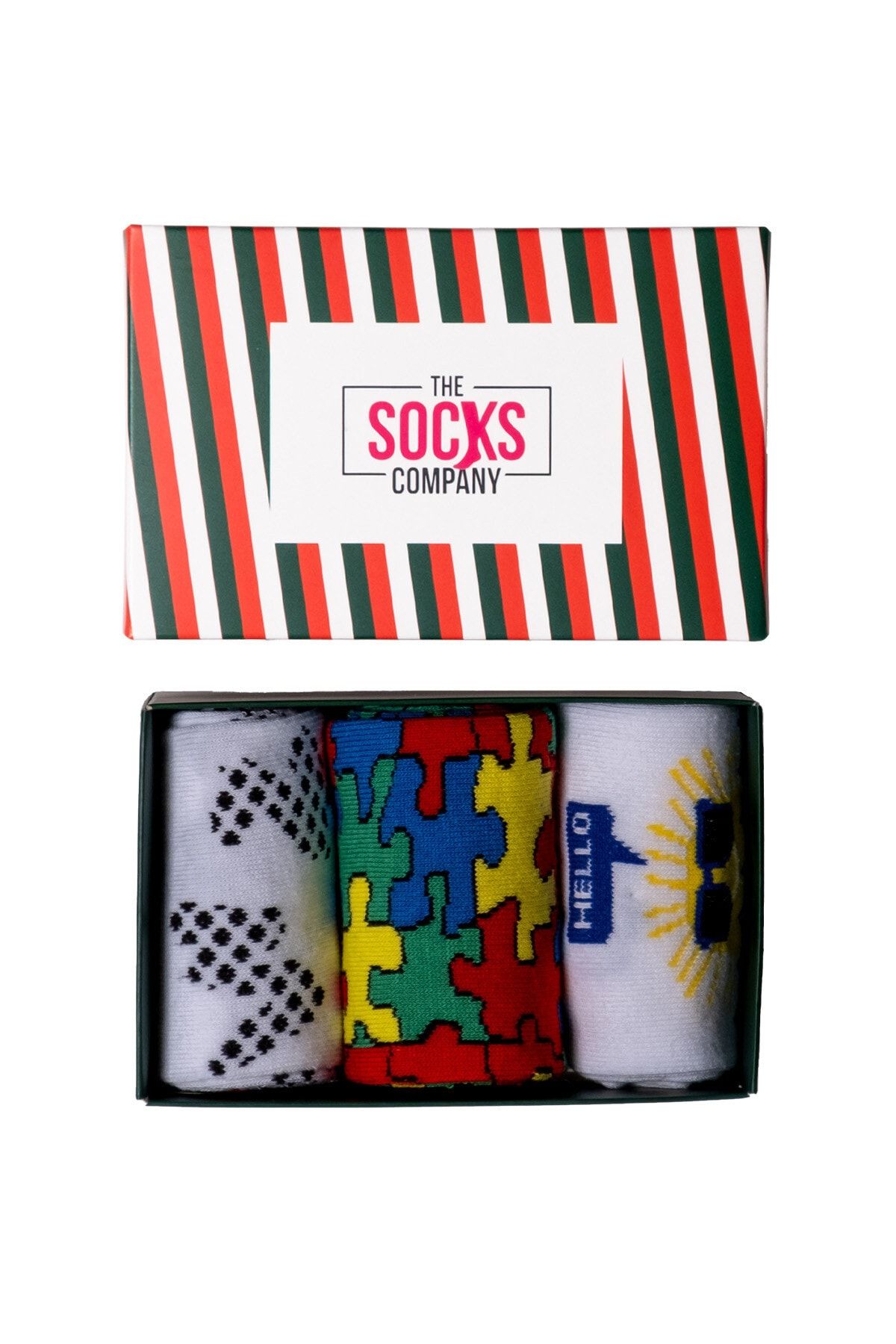The Socks Company 3'lü Desenli Kadın Çorap Set