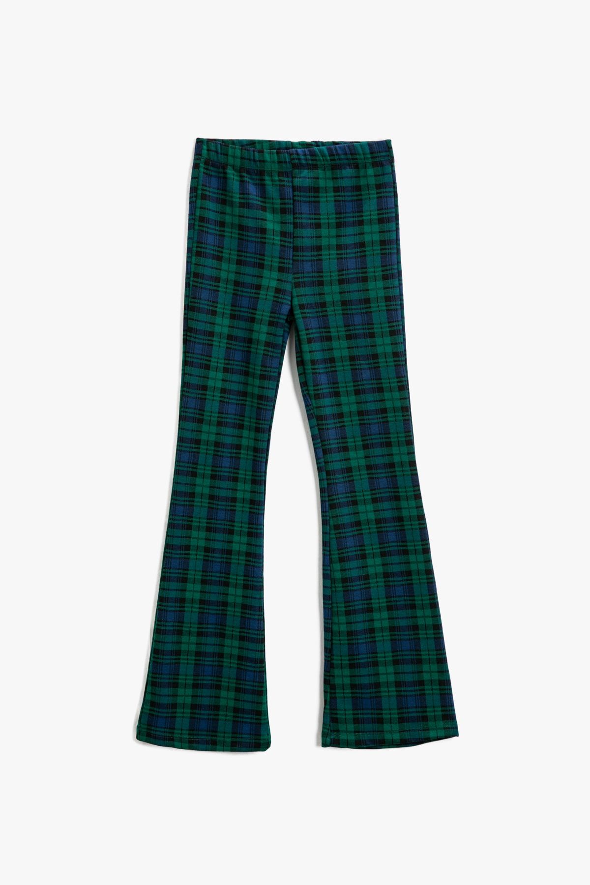 Koton Kız Çocuk Yeşil Ekose Jeans 3WKG40257AK