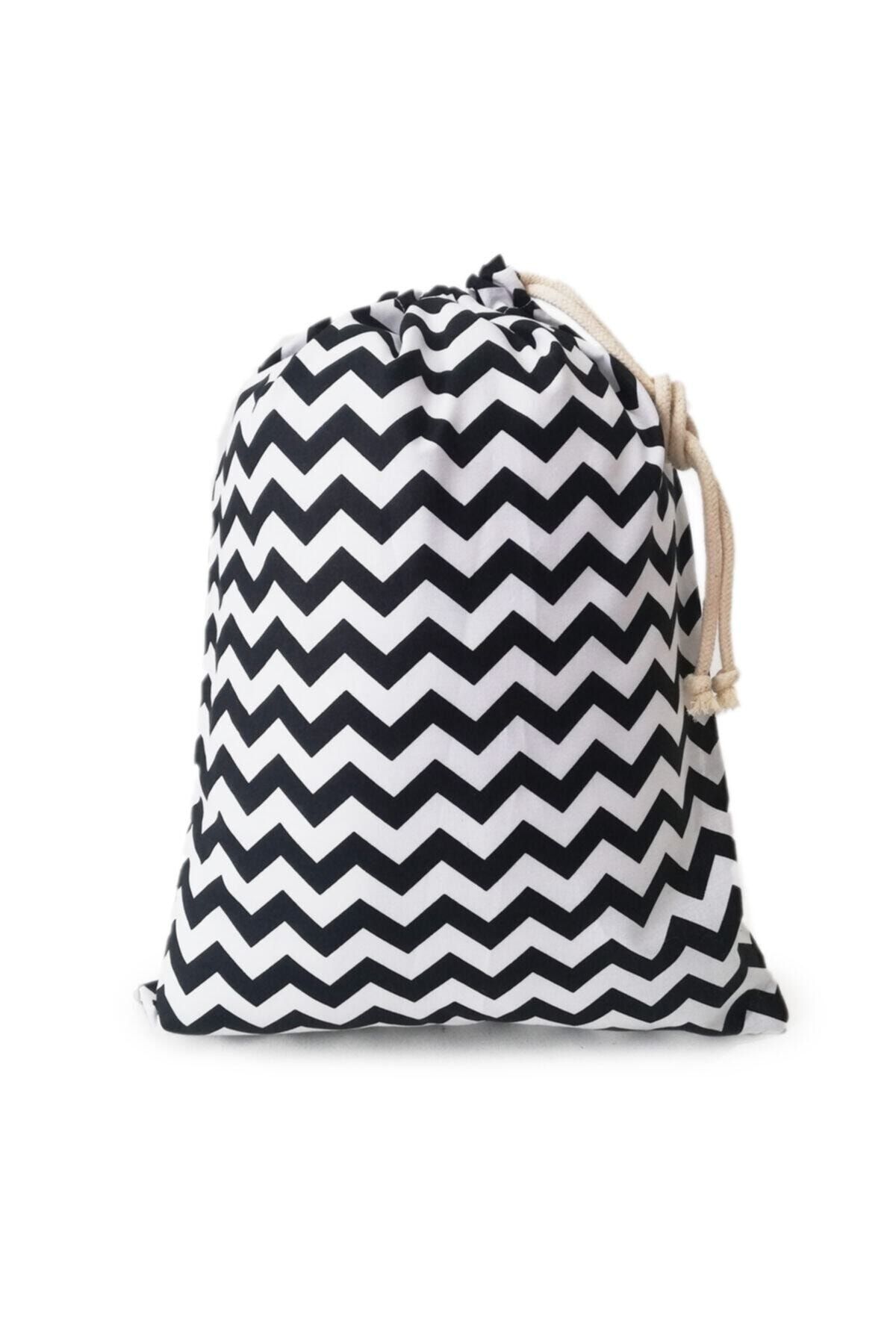 Atölye Eda Zigzag Desen Kese