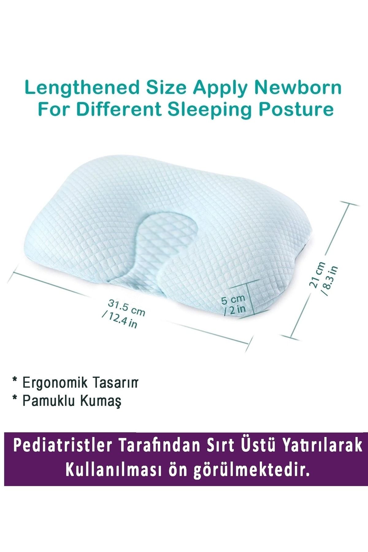 Genel Markalar Bebek Kafa Şekillendirici Yastık Bebek Yastığı 0-12 Ay Bebek Yastığı -1