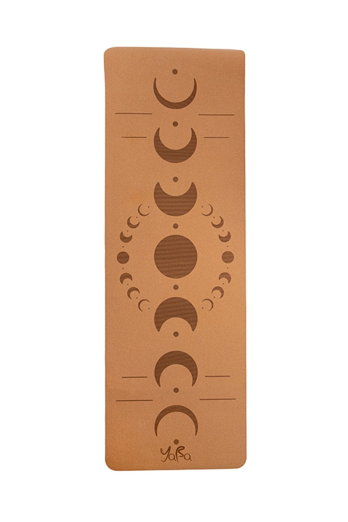 YABA Doğal Mantar Yoga Minderi - Yoga Matı 183*61*0,5cm Ay Evreleri