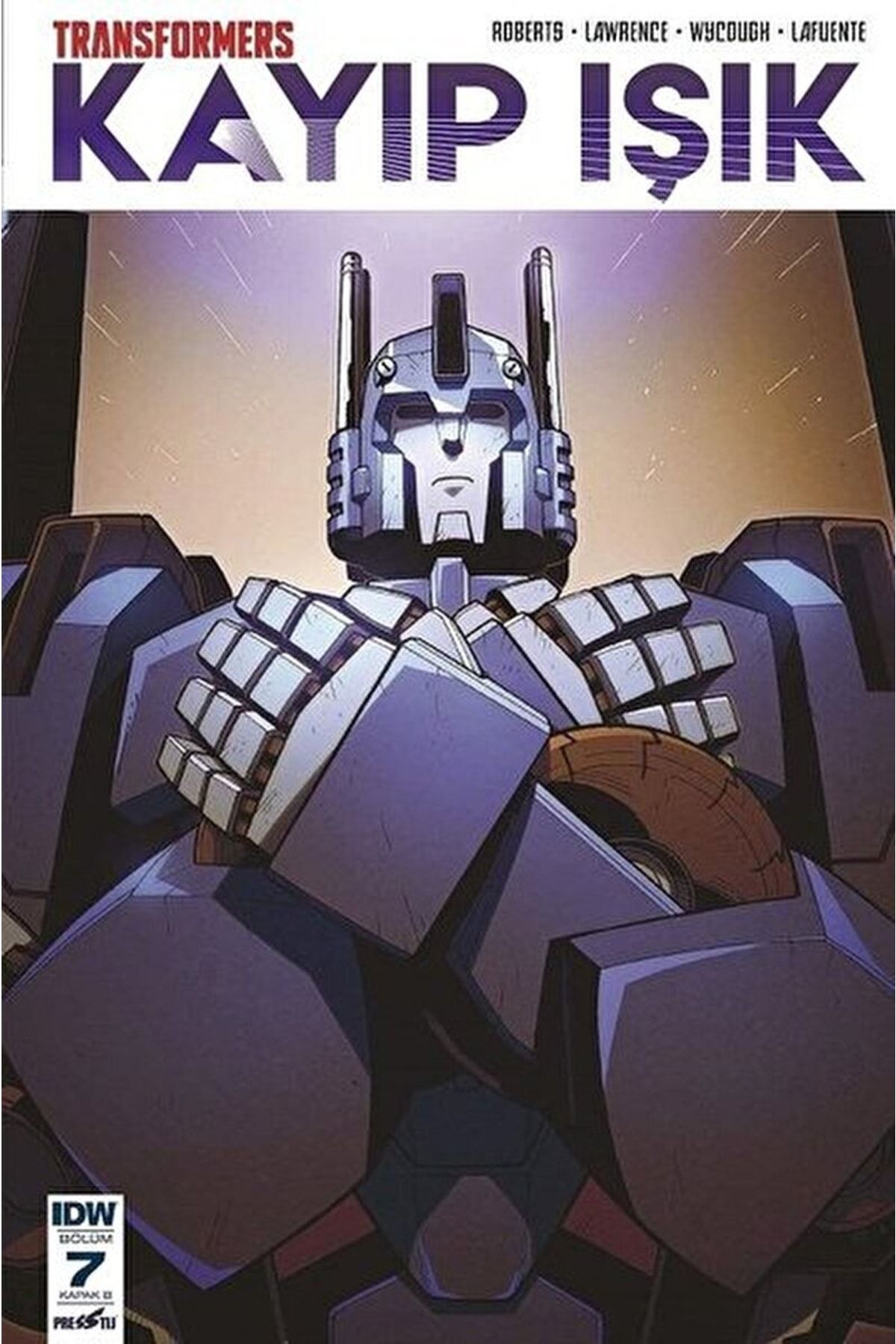 Genel Markalar Transformers Kayıp Işık Bölüm 8 (kapak A) / James Roberts / / 9786257996624