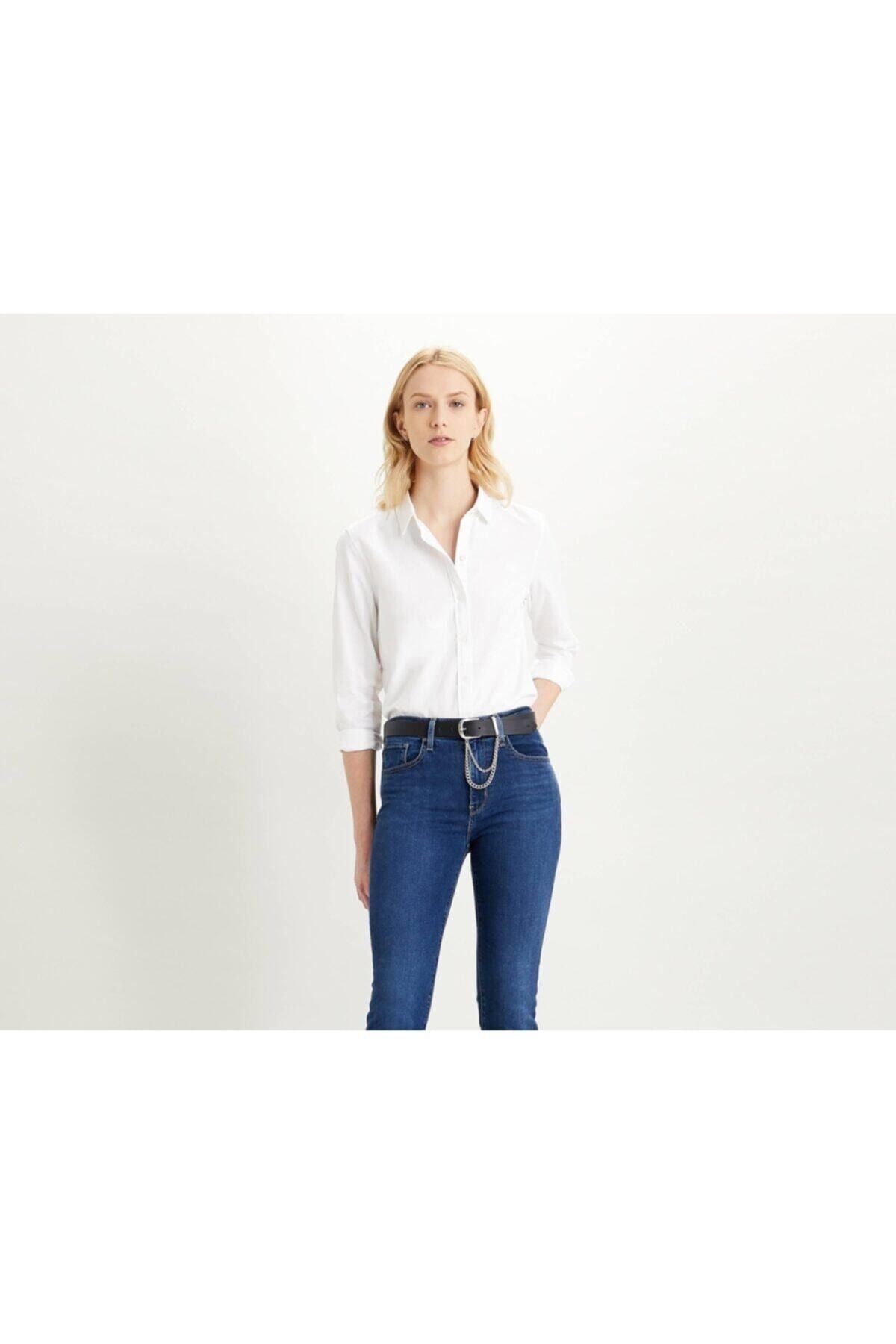 Levi's Kadın Beyaz Regular Fit Gömlek 34574-0000