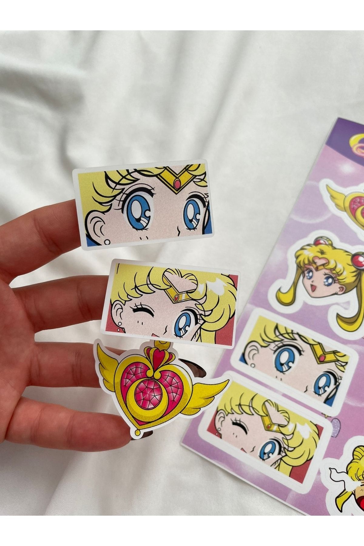 Planet Butik Anime Sailor Moon Ajanda, Planlayıcı, Telefon, Notebook Sticker Set