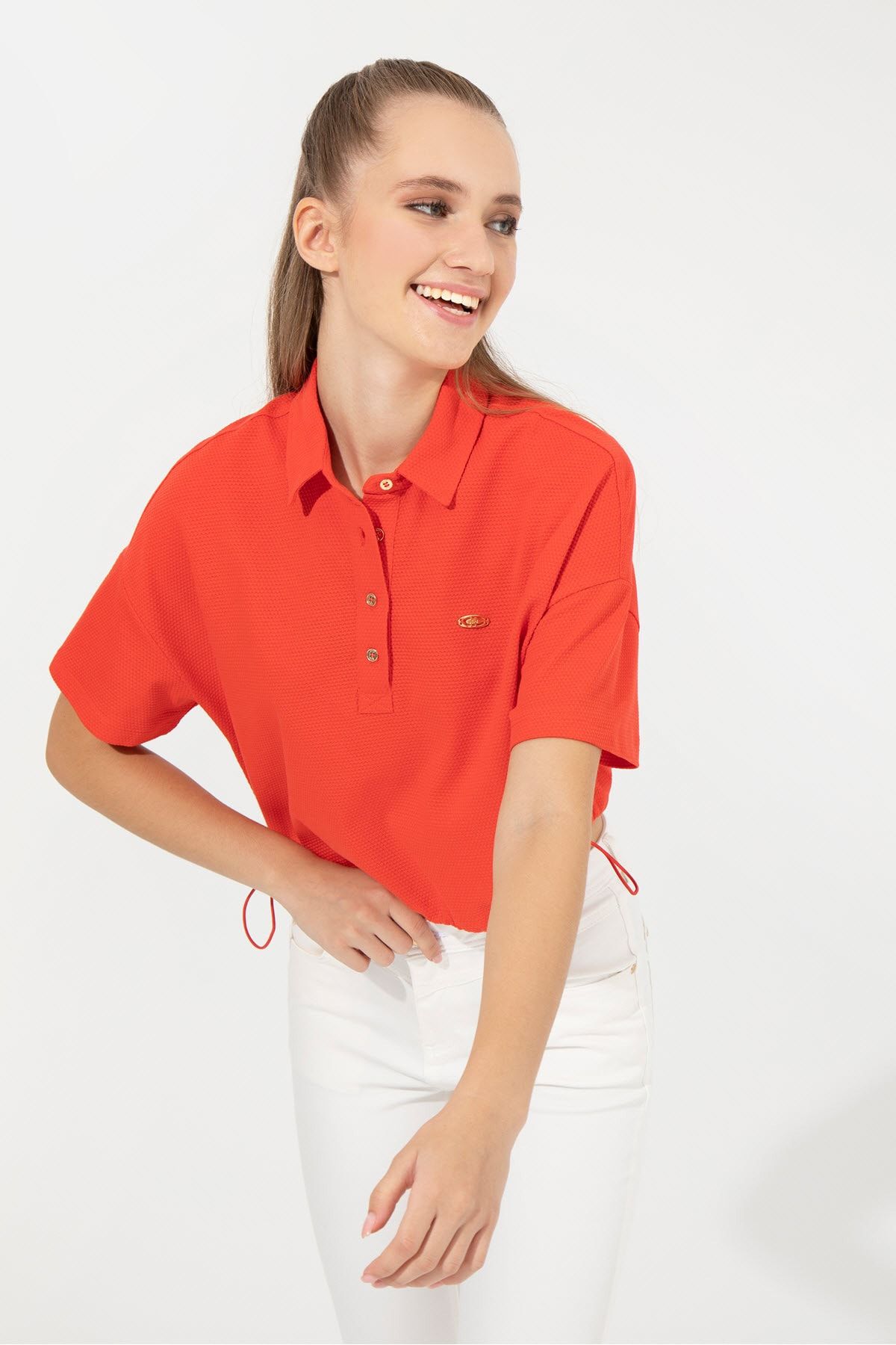 U.S. Polo Assn. Kırmızı Kadın T-Shirt