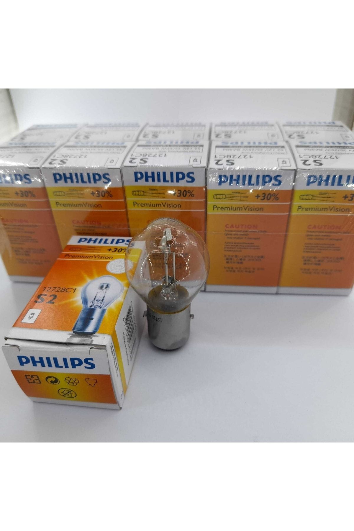 Philips Far Ampülü Bosch Tipi Çift Duyu 10 Lu Paket