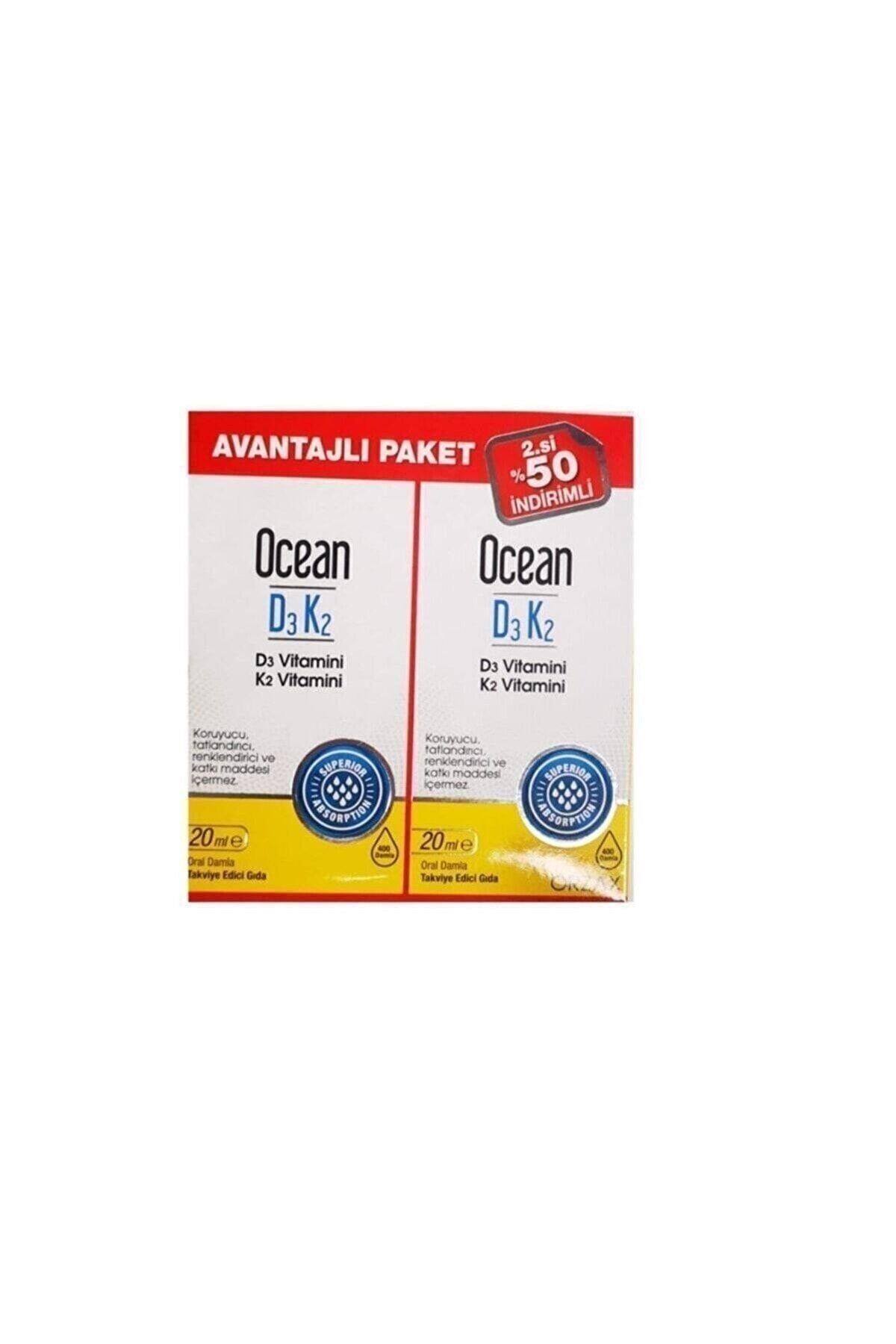 Ocean Orzax D3 K2 20 Ml Takviye Edici Gıda Avantajlı Paket