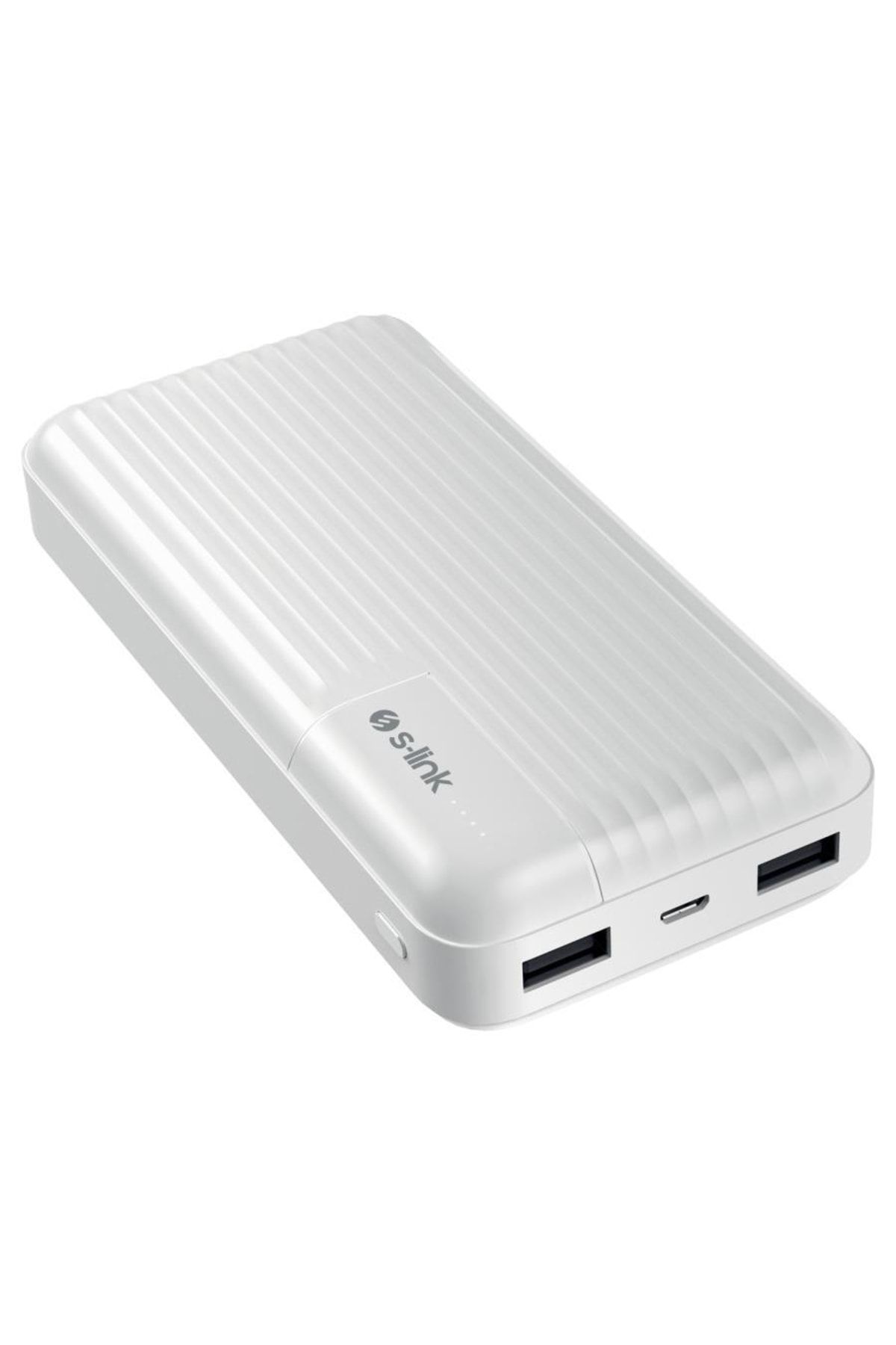S-Link G201 20000mah 2-usb Çıkış + 1-micro Giriş Beyaz Taşınabilir Pil Şarj Cihazı Powerbank