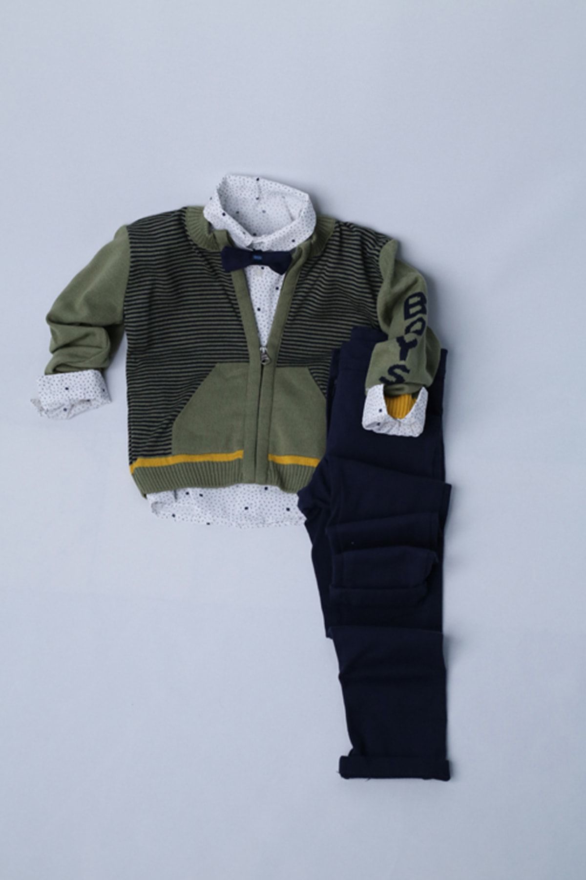Concept Kids Concept Triko Ceketli 3'lü Erkek Takım