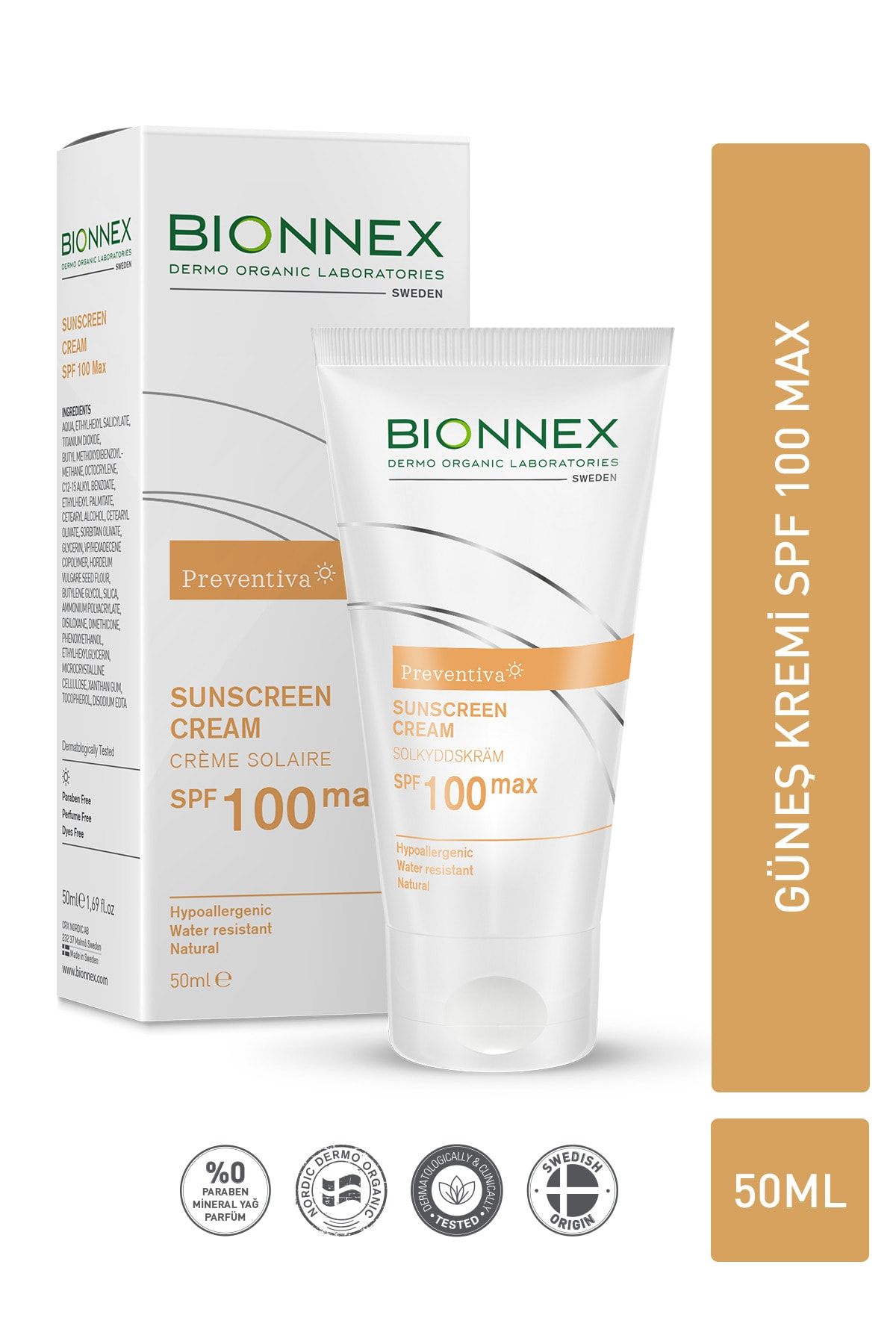Bionnex Preventiva Sunscreen Cream Spf100 Max