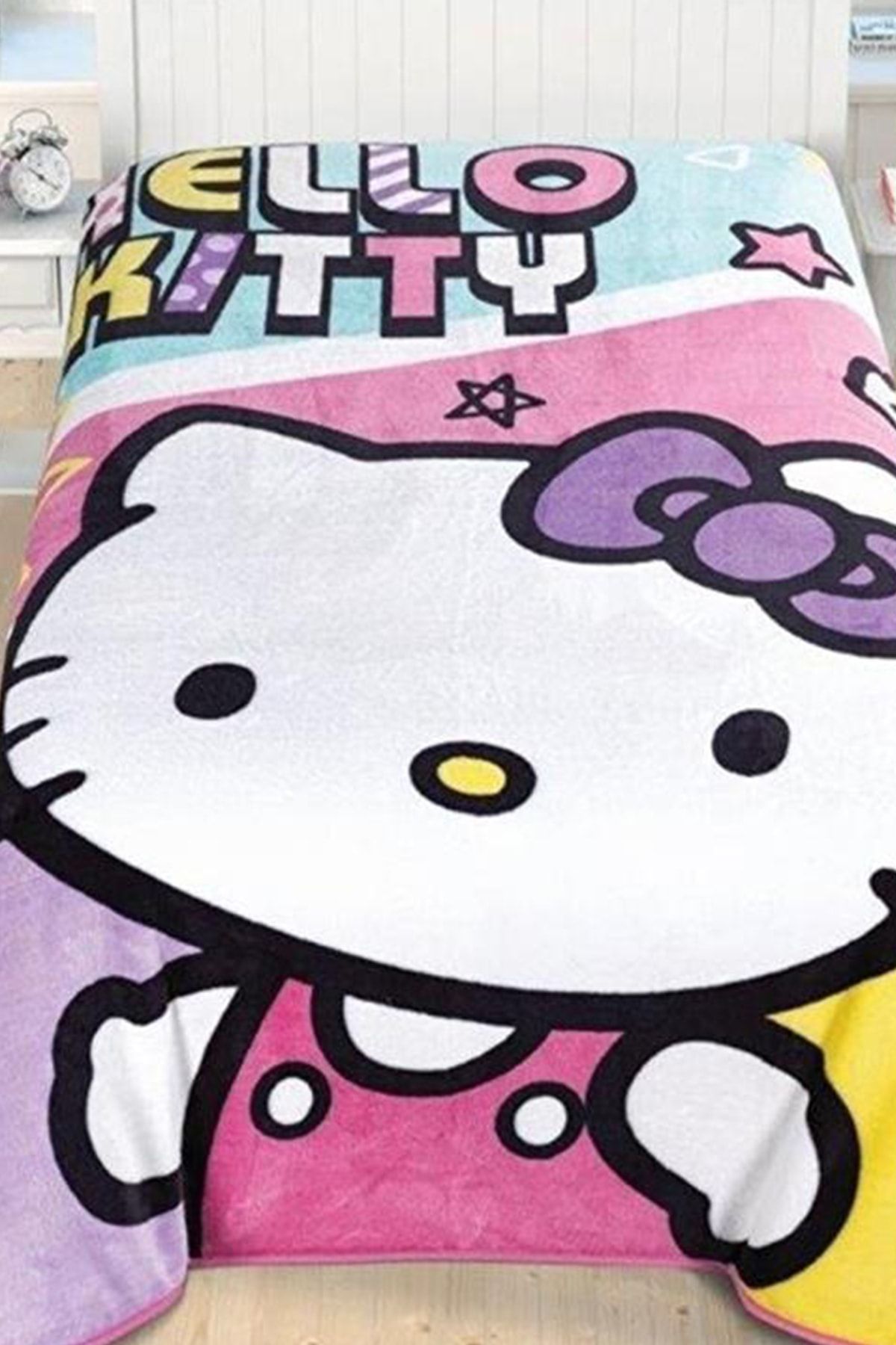 Kristal Hello Kitty Tek Kişilik Lisanslı Tek Battaniye