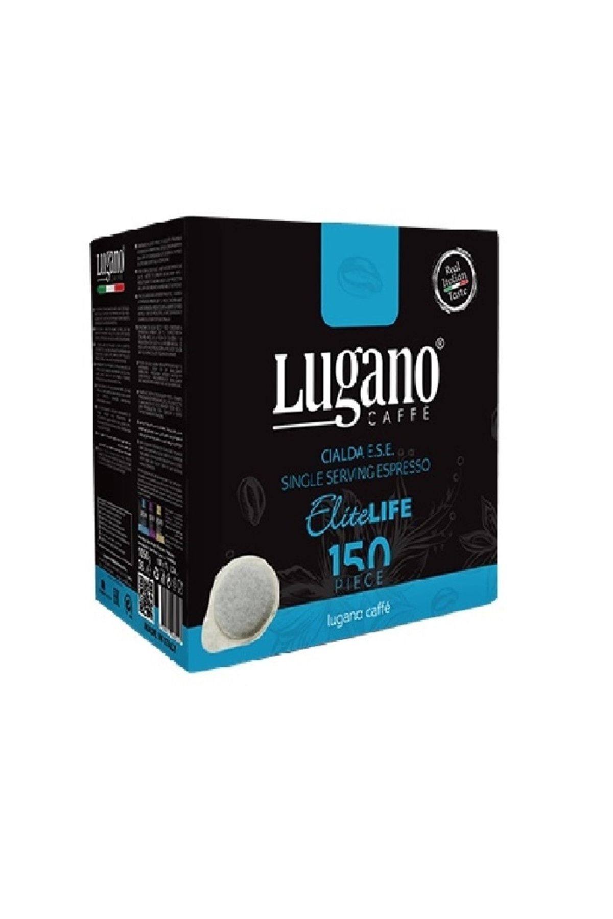 Lugano Caffe Biyoçözünür Elite Life E.s.e. Pod Kahve - 150'li Kutu