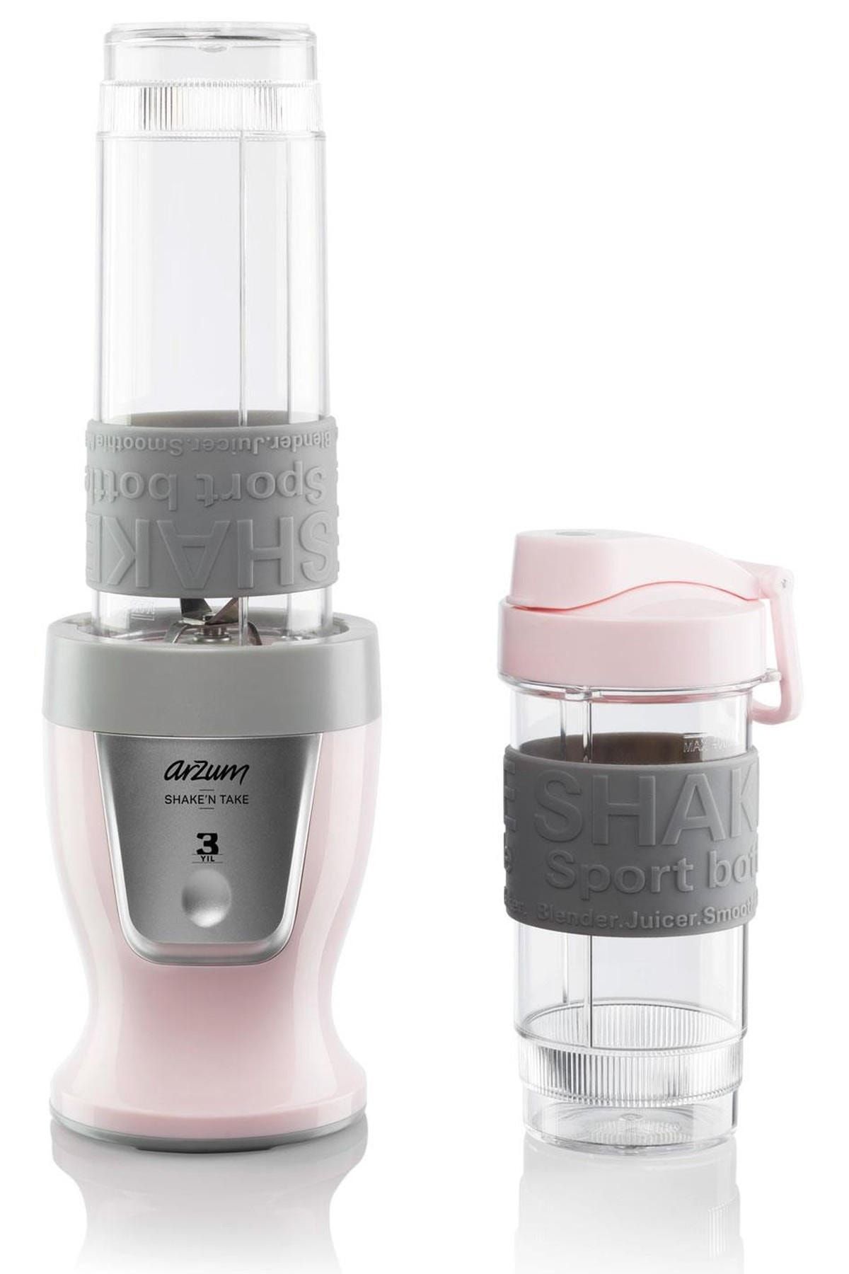 Arzum AR1032 Shake'n Take Kişisel Smoothie Blender, Candy (300 W, 2 Adet Şişe)