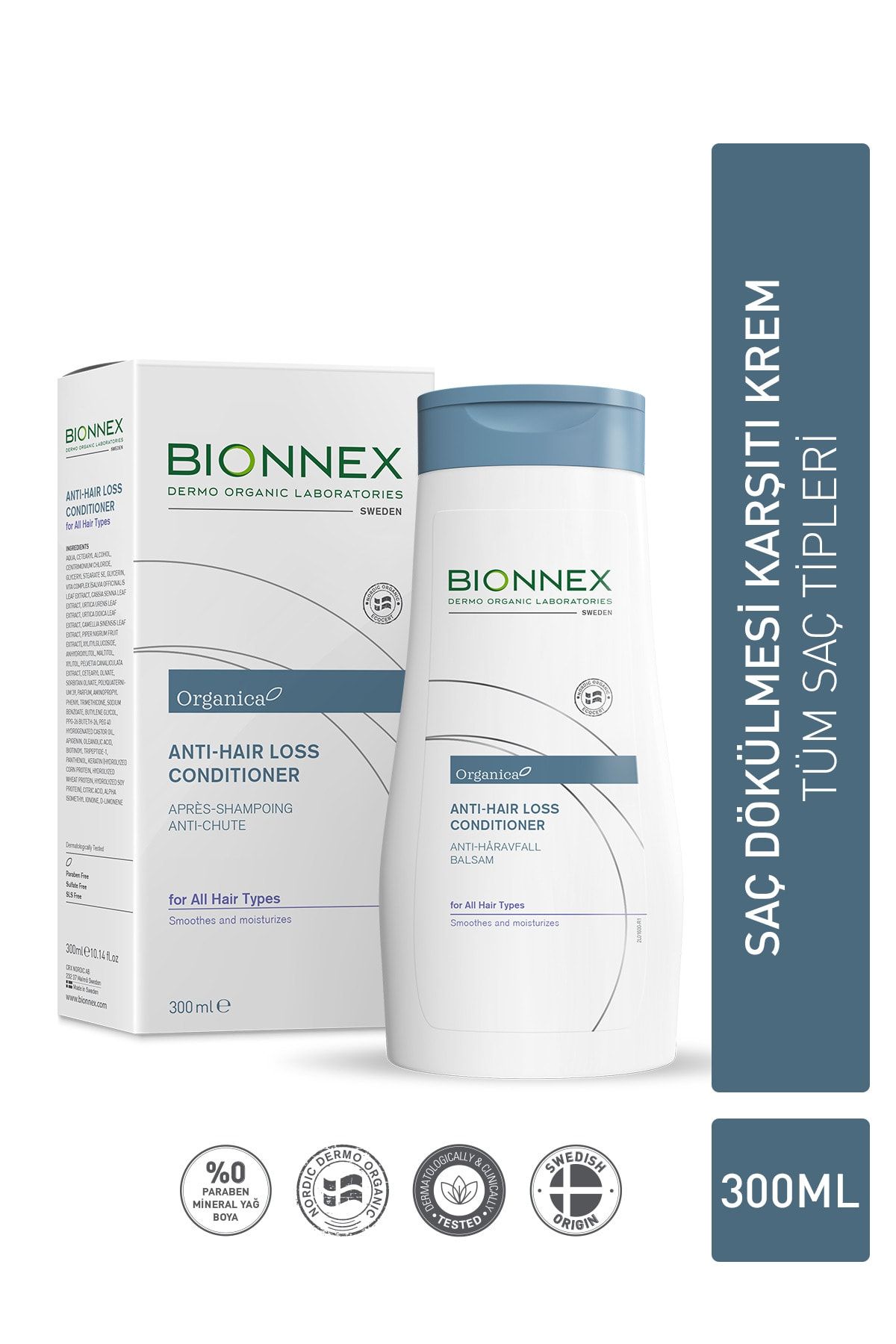 Bionnex Organica Saç Dökülmesi Karşıtı Saç Kremi - Tüm Saç Tipleri Için
