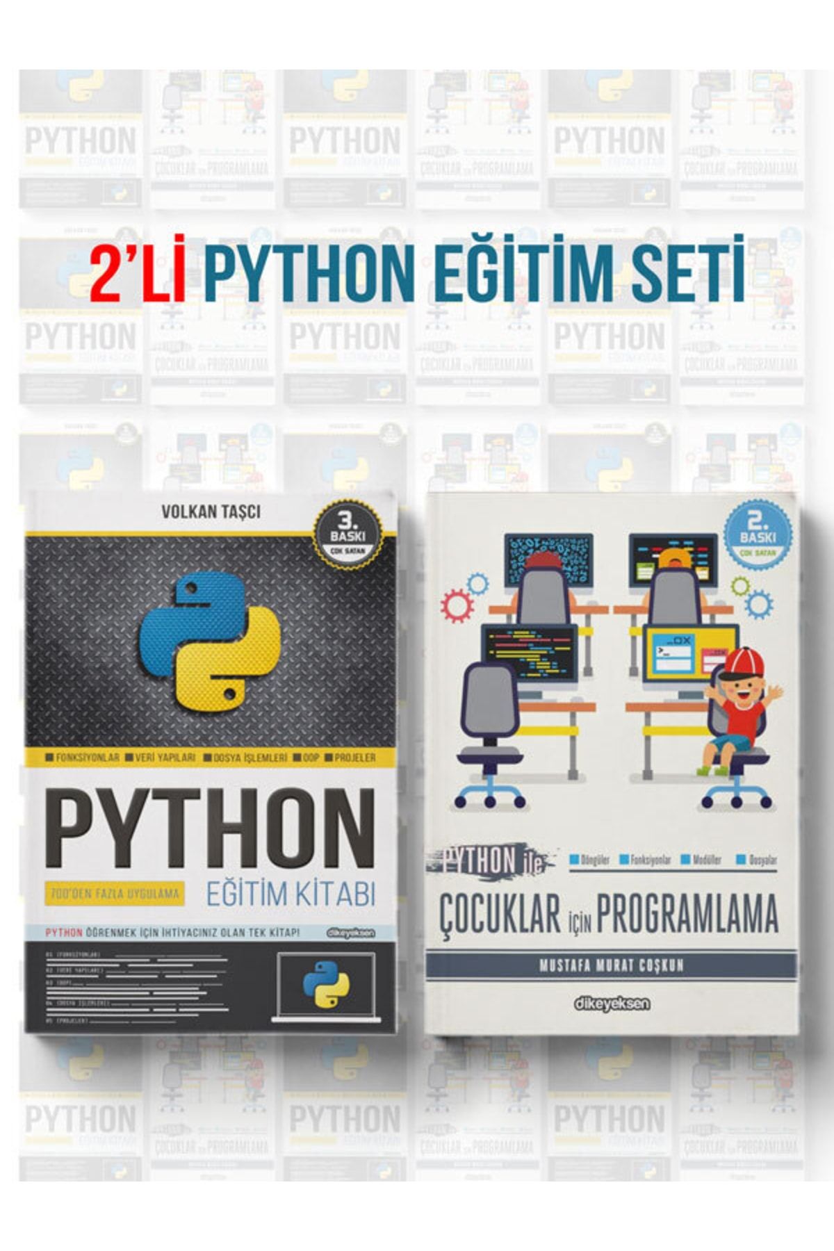 Dikeyeksen Yayıncılık 2'li Python Eğitim Seti Volkan Taşçı